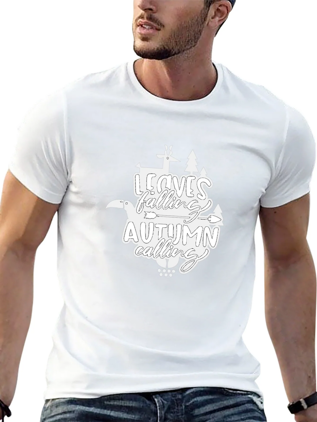 Autumn Calling Graphic T-Shirt - Black product image 11