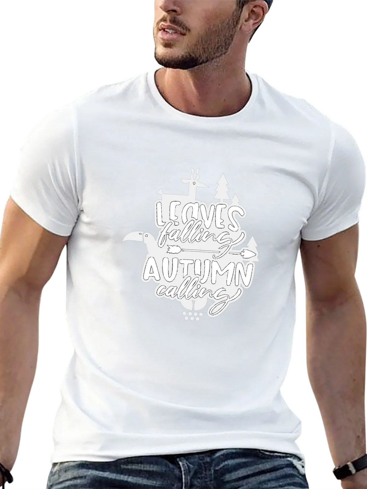 Autumn Calling Graphic T-Shirt - Black product image 11