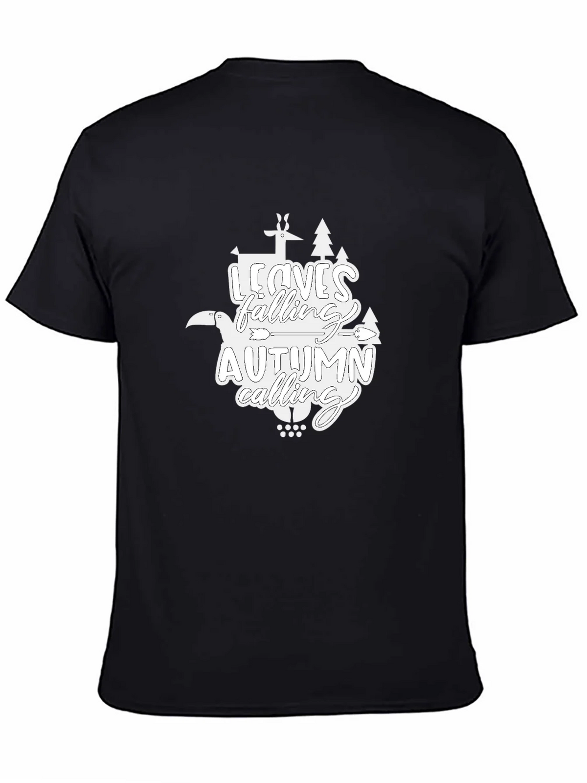 Autumn Calling Graphic T-Shirt - Black product image 4