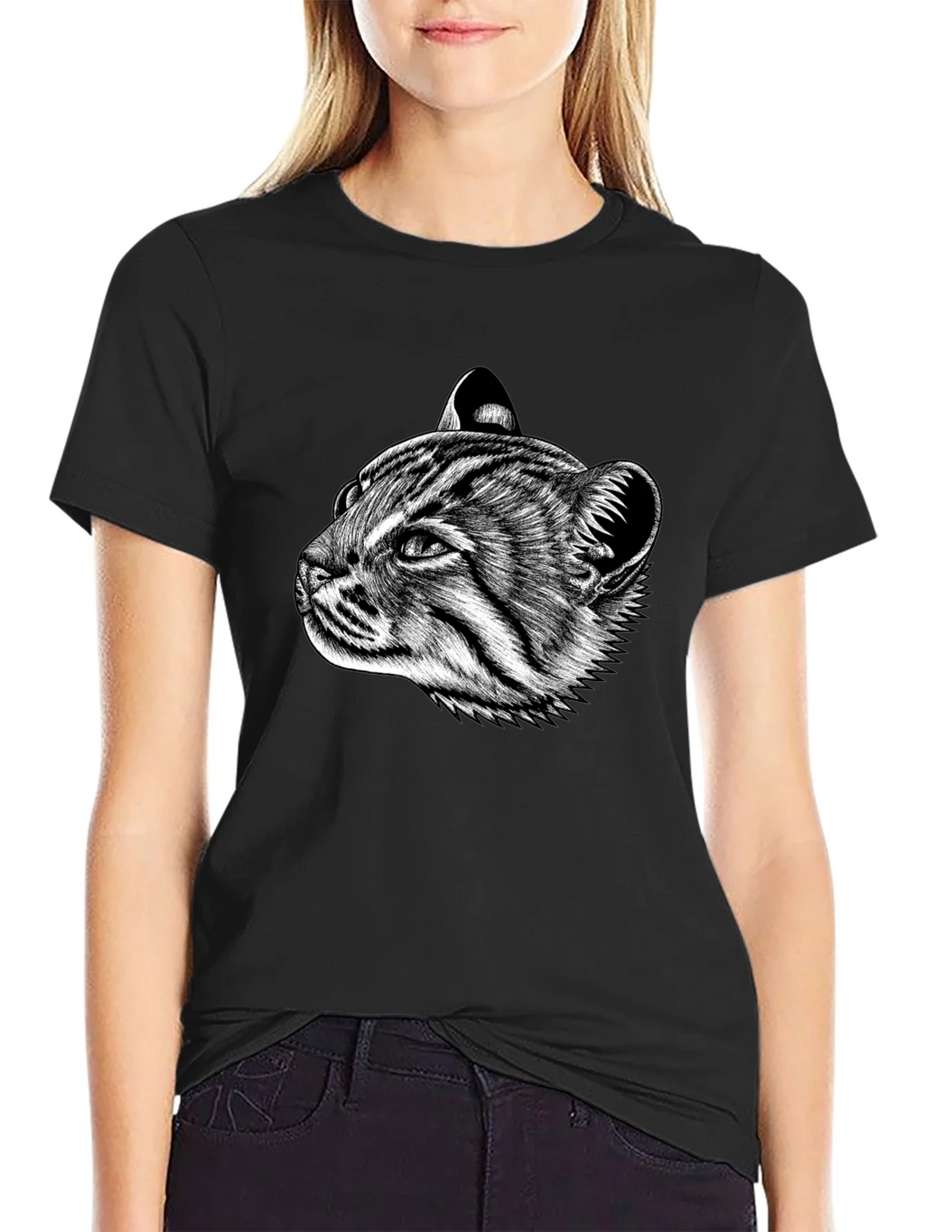 Cat Portrait Graphic T-Shirt product image 2
