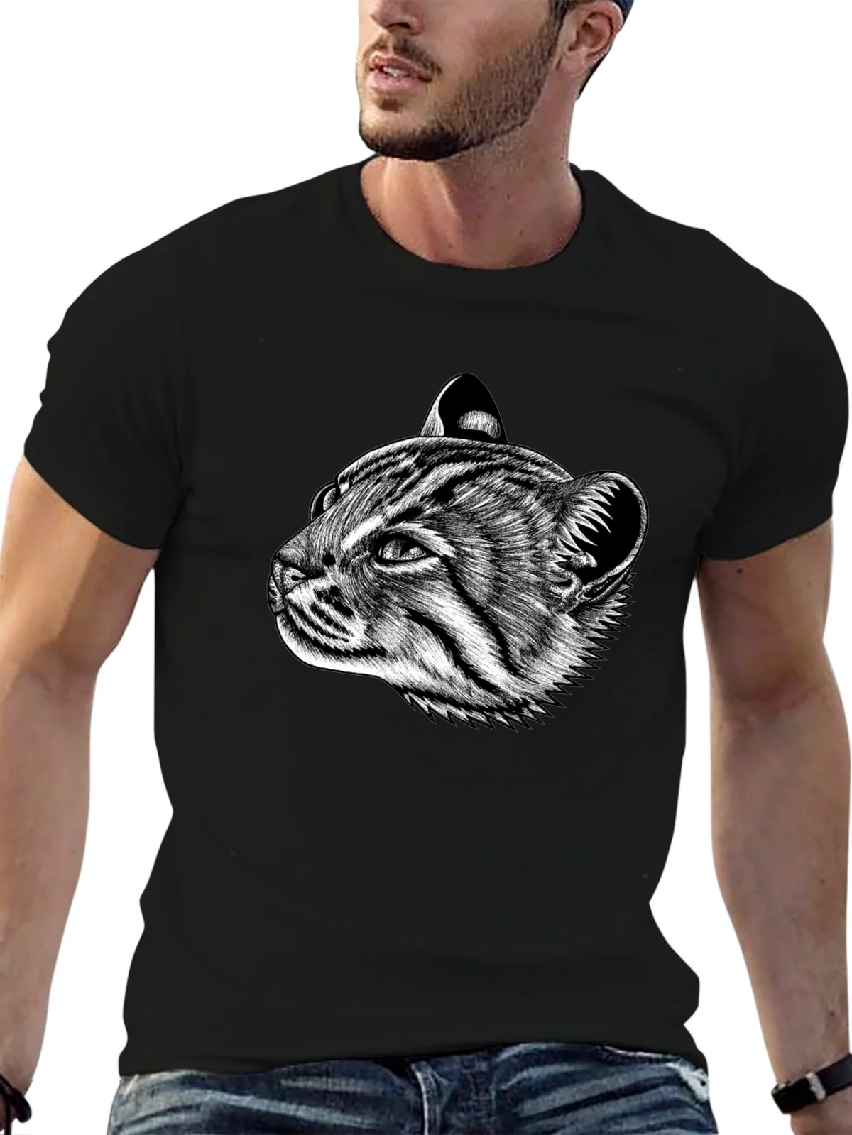 Cat Portrait Graphic T-Shirt product image 6