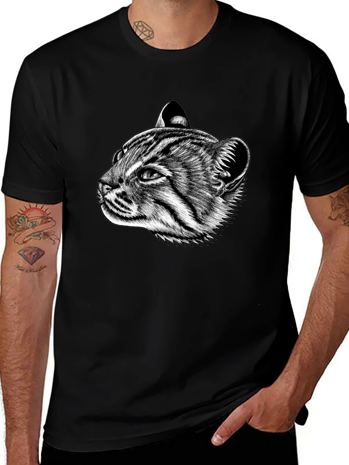 Cat Portrait Graphic T-Shirt product image 1