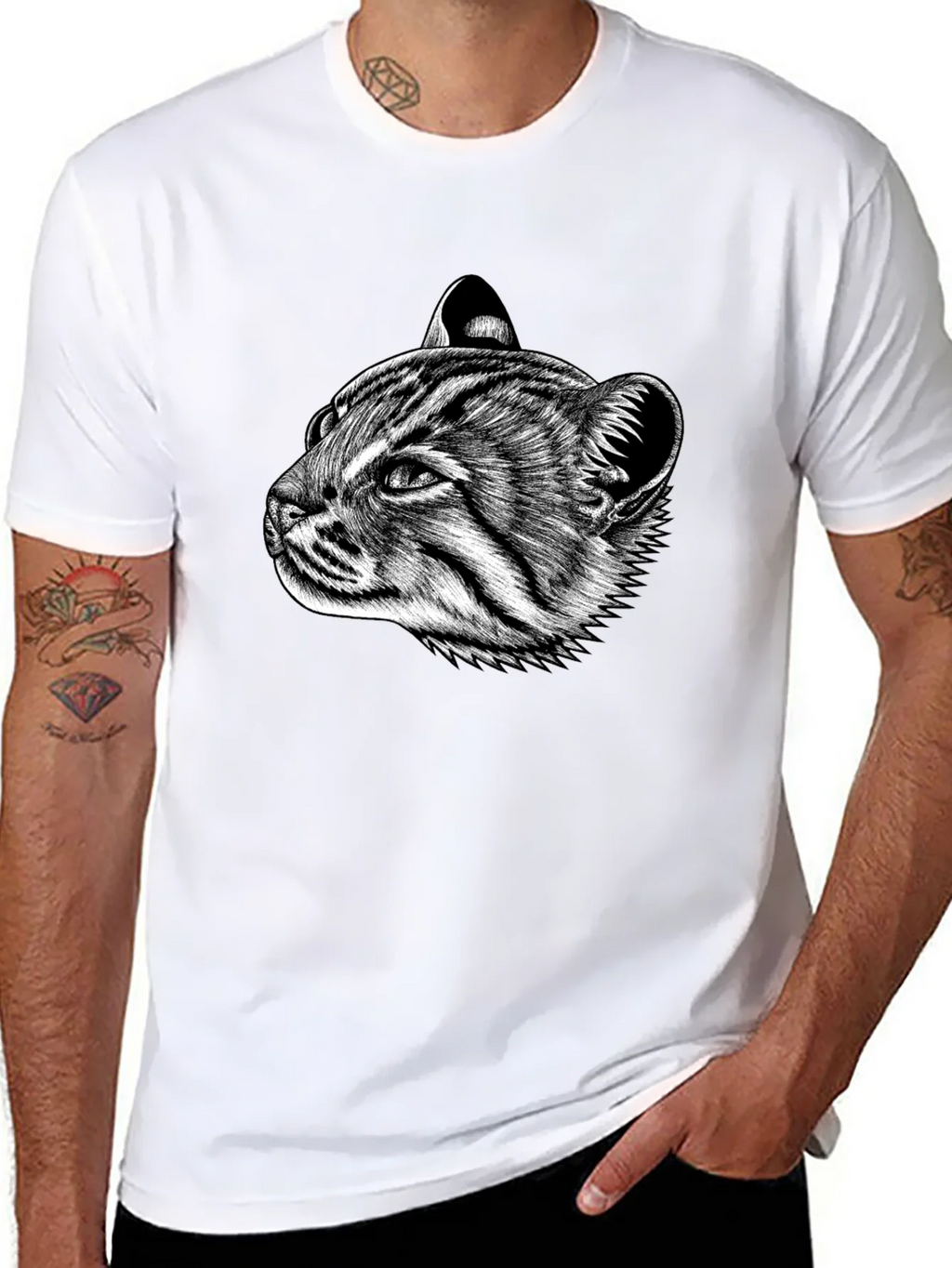Cat Portrait Graphic T-Shirt product image 7