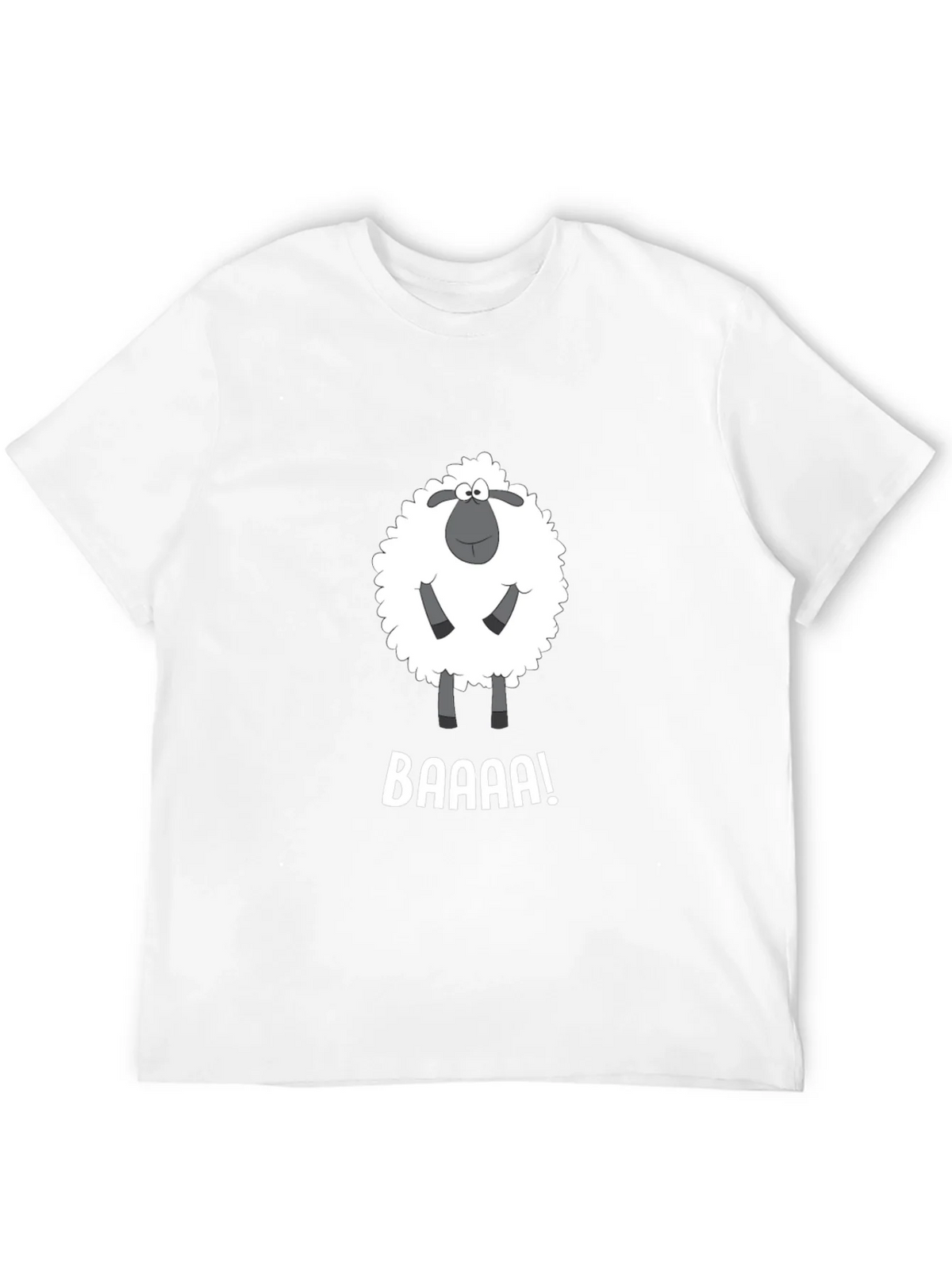 Funny Sheep BAAAA! Black T-Shirt product image 10