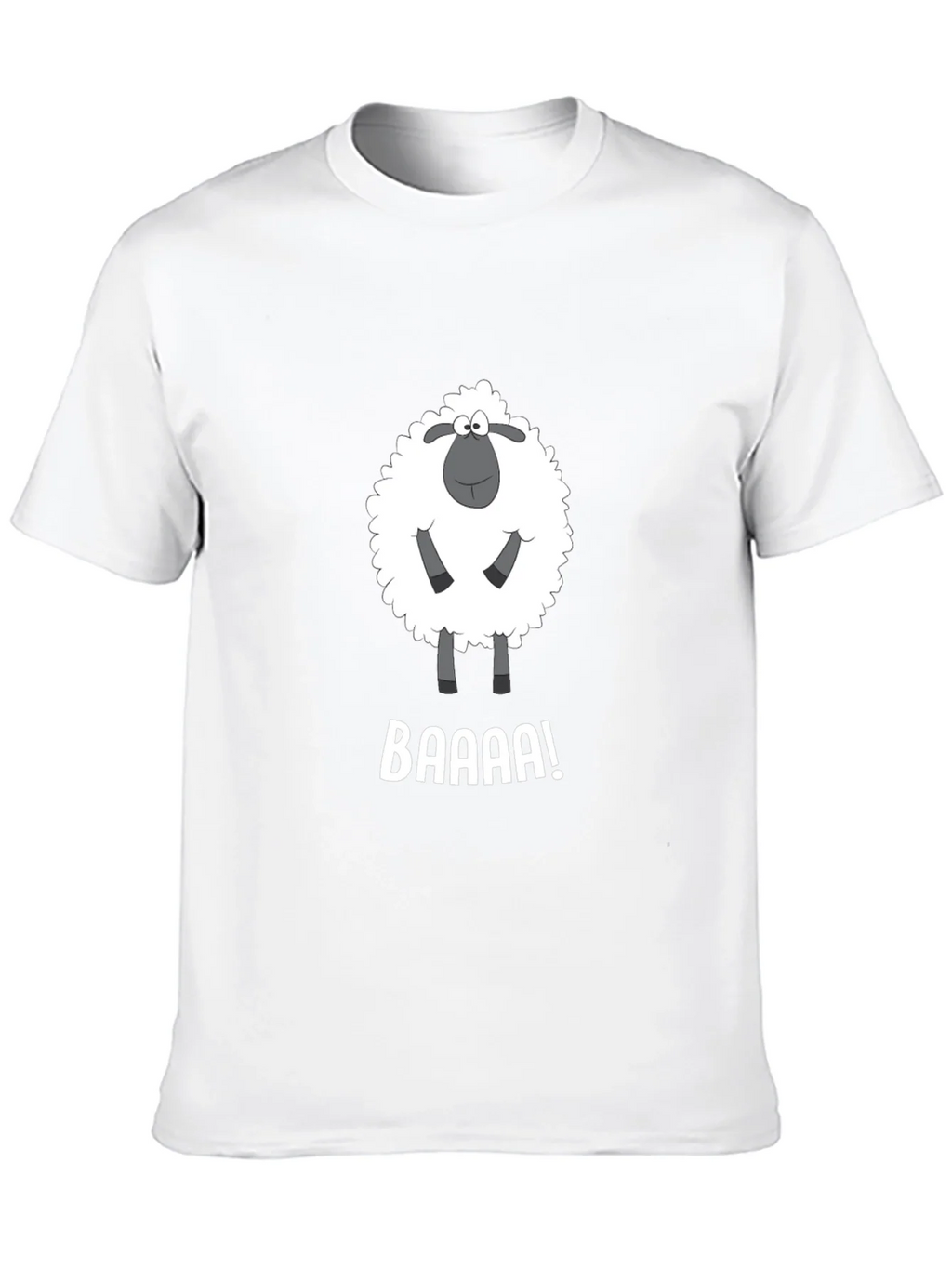 Funny Sheep BAAAA! Black T-Shirt product image 8