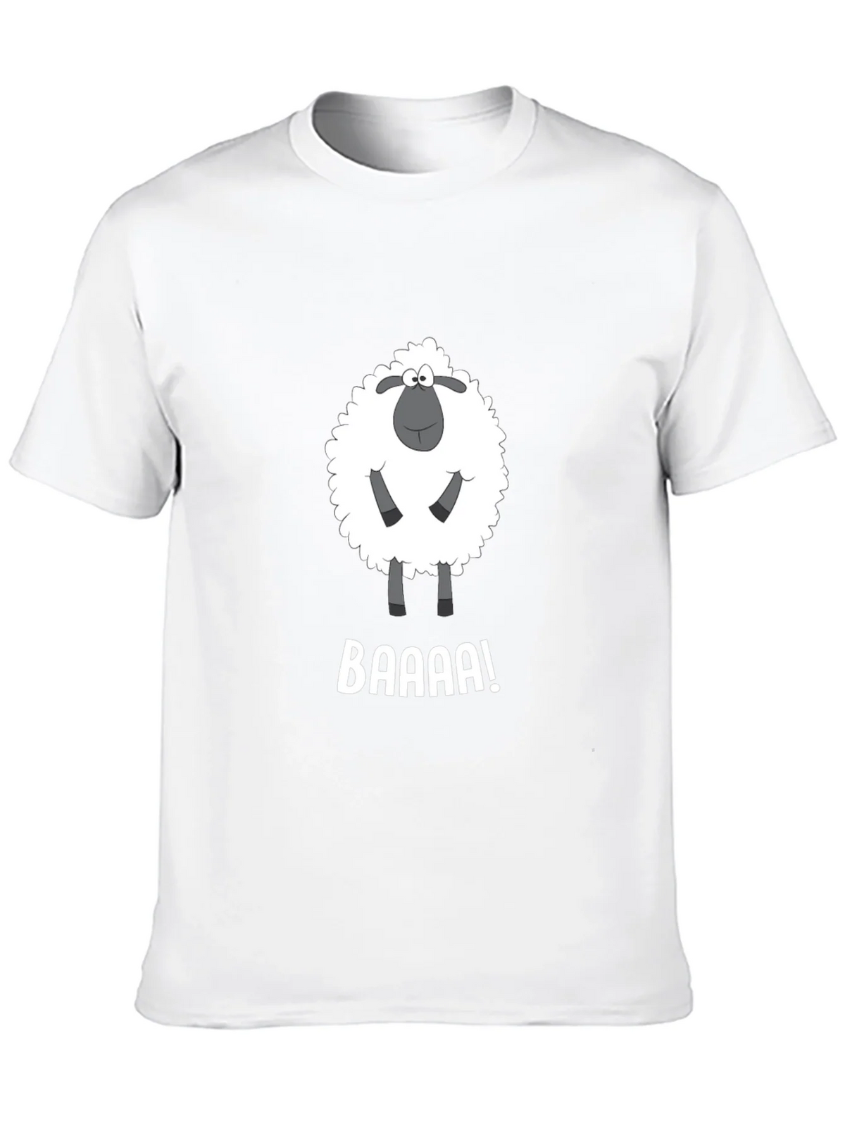 Funny Sheep BAAAA! Black T-Shirt product image 8