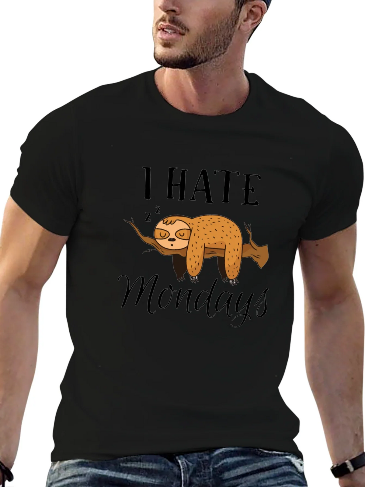 I Hate Mondays Sloth T-Shirt product image 6