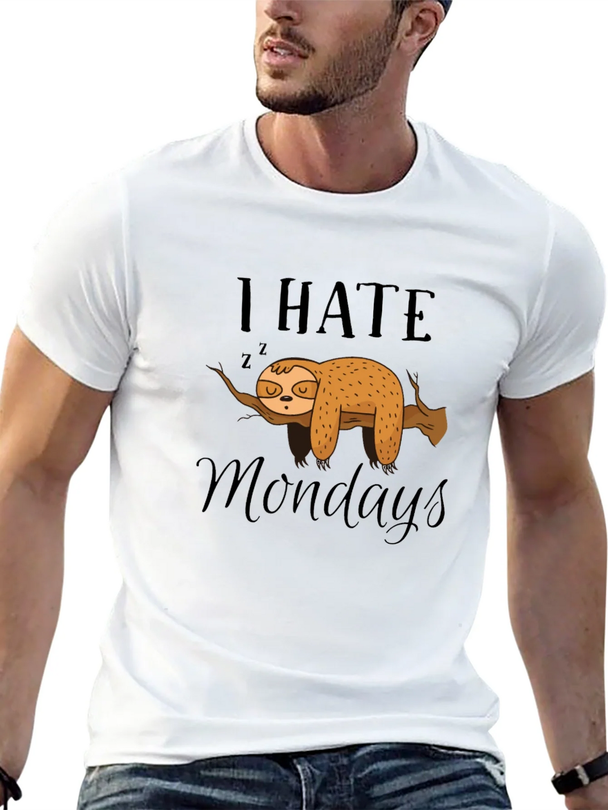 I Hate Mondays Sloth T-Shirt product image 12