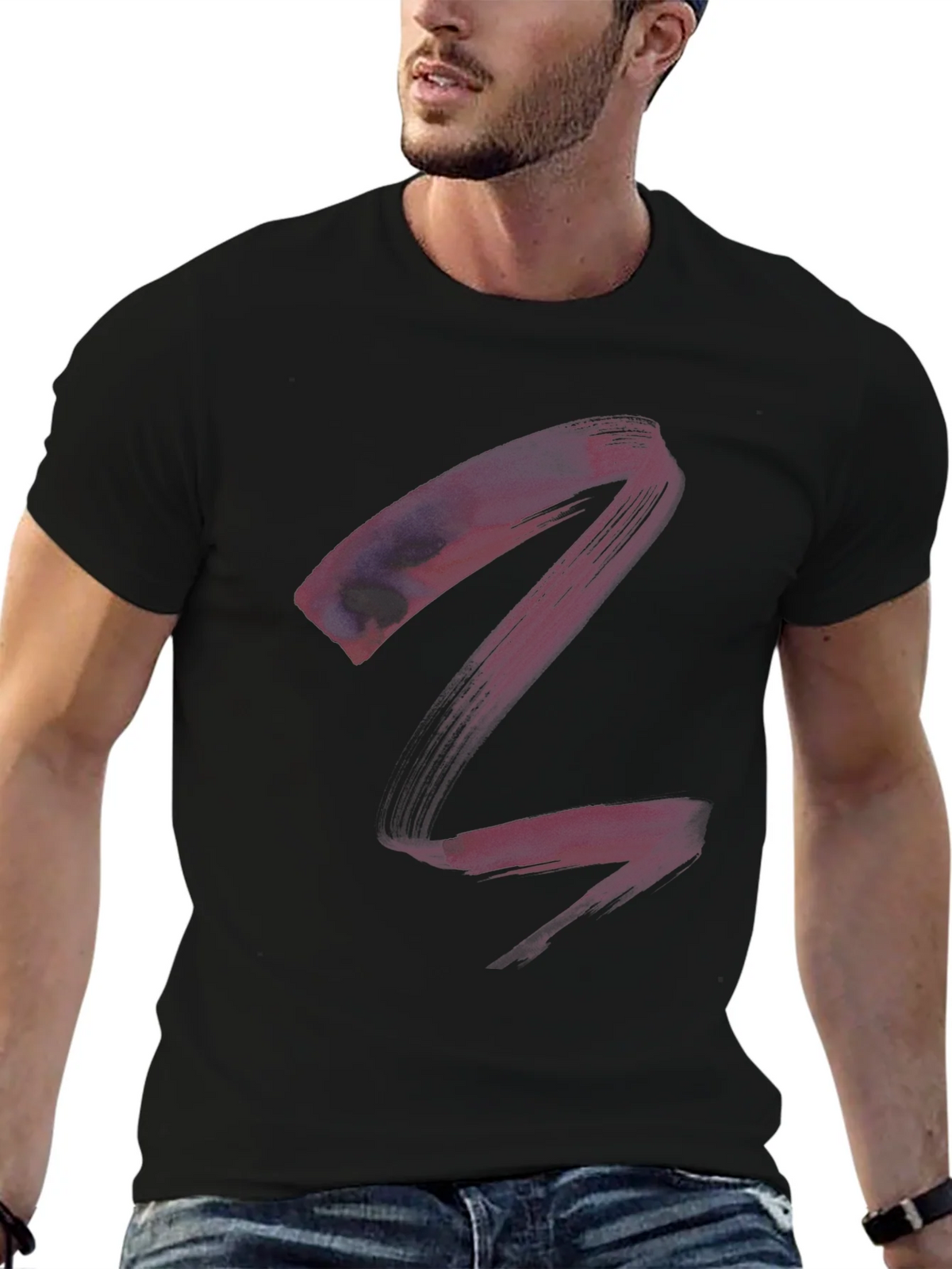 Abstract Art Black T-Shirt - Modern Casual Tee product image 6