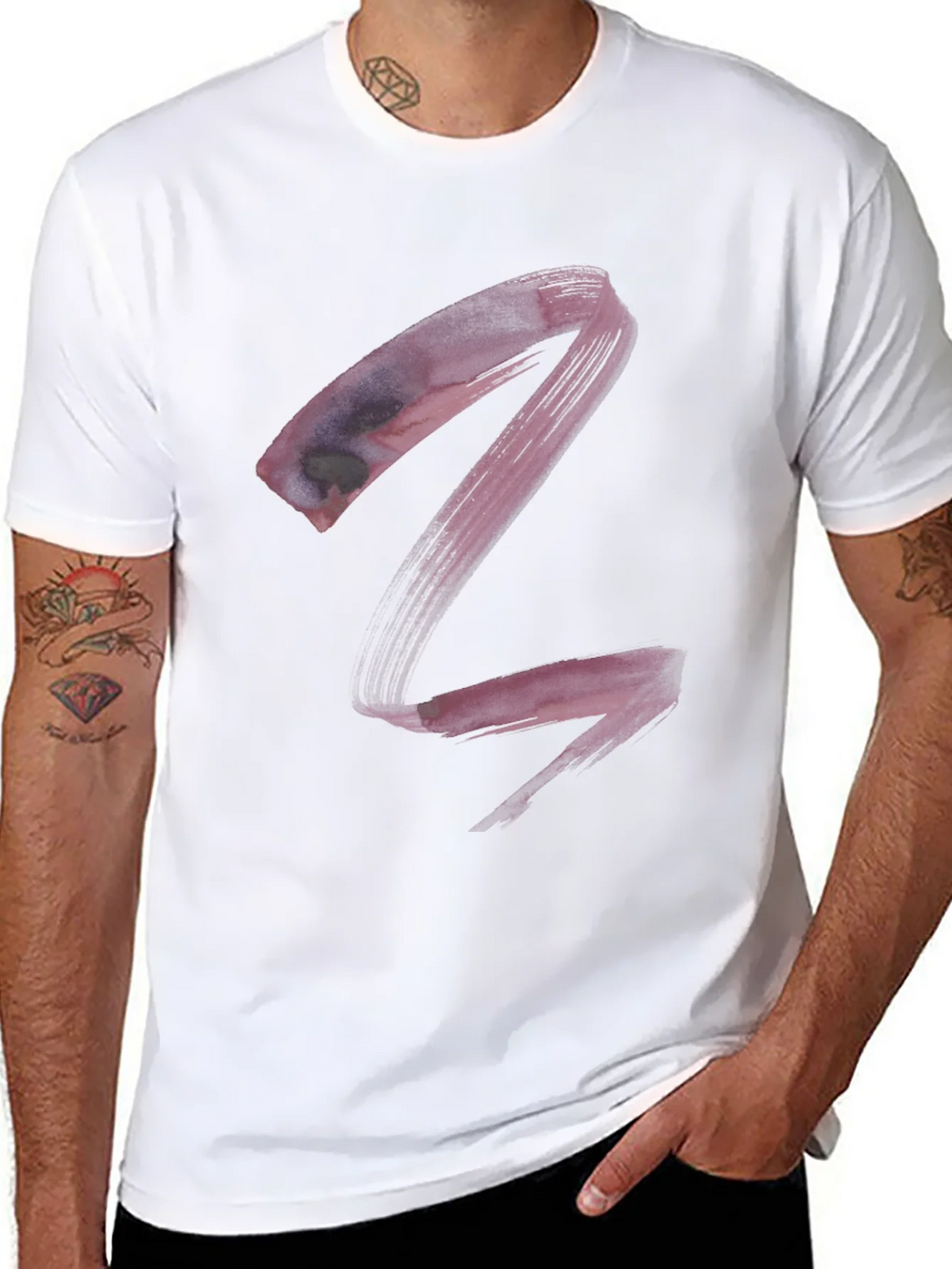 Abstract Art Black T-Shirt - Modern Casual Tee product image 7