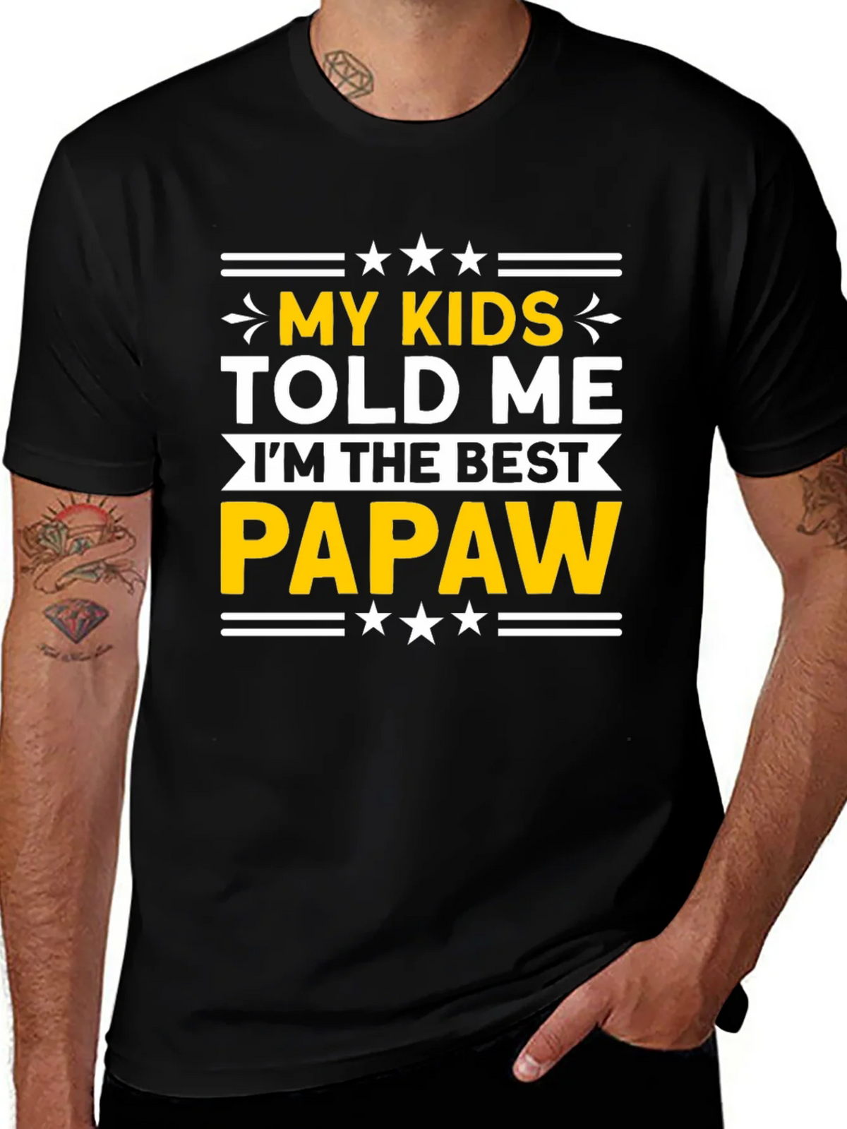 Best Papaw T-Shirt - My Kids Told Me product image 1