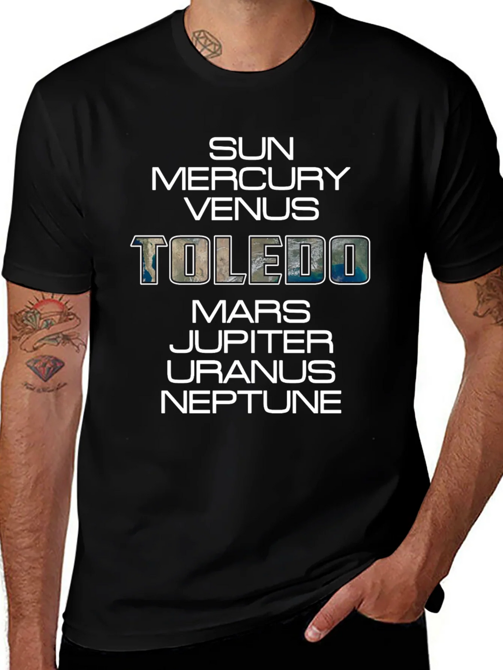 Planets Toledo Graphic T-Shirt - Mens Crew Neck Tee product image 1