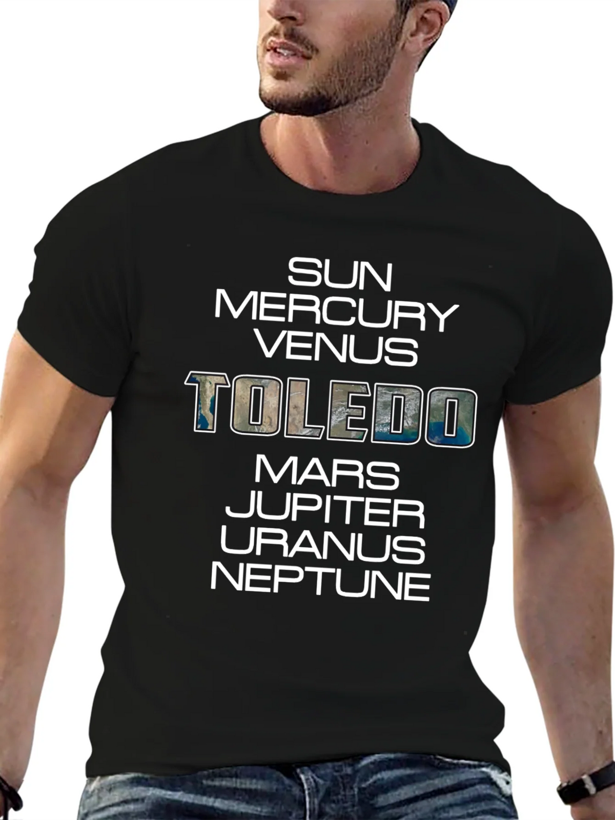 Planets Toledo Graphic T-Shirt - Mens Crew Neck Tee product image 6