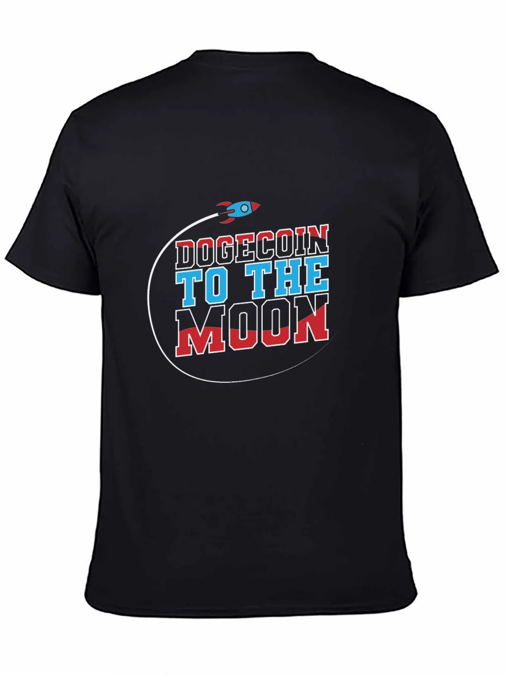 Dogecoin to the Moon Graphic T-Shirt product image 4