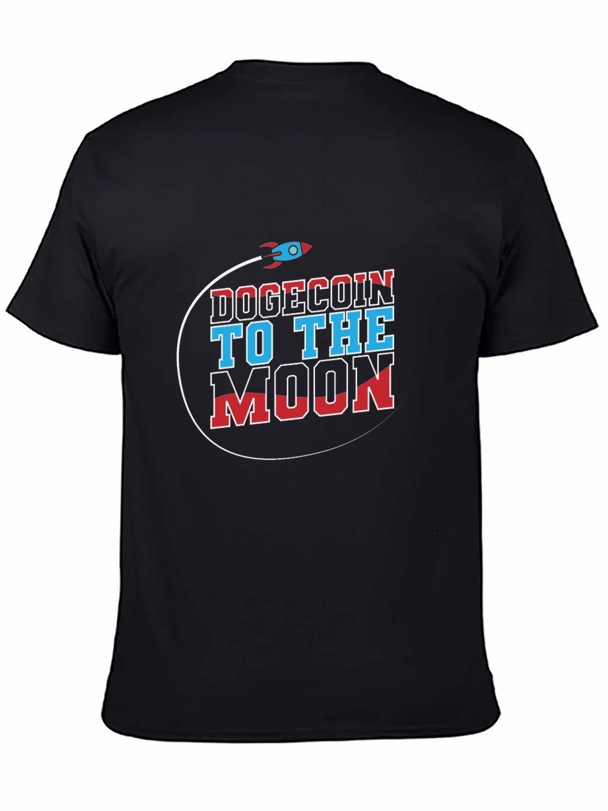 Dogecoin to the Moon Graphic T-Shirt product image 4
