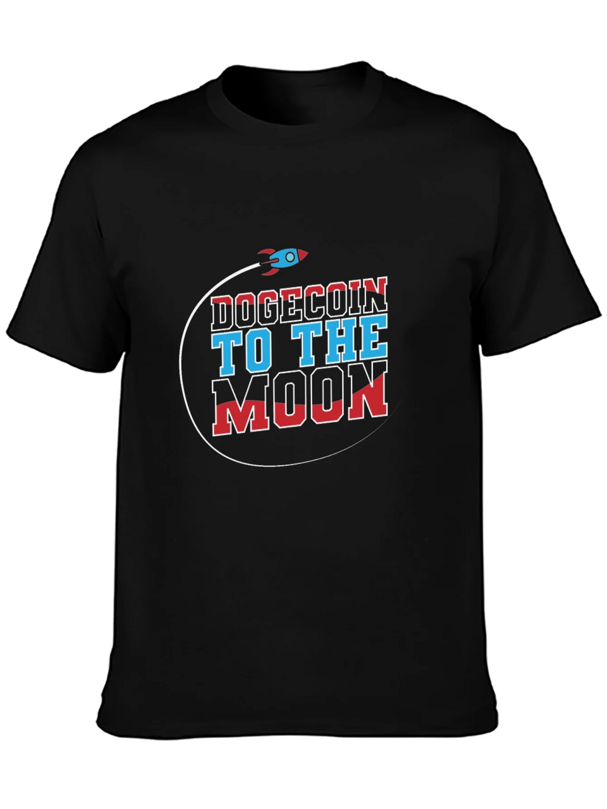 Dogecoin to the Moon Graphic T-Shirt product image 3