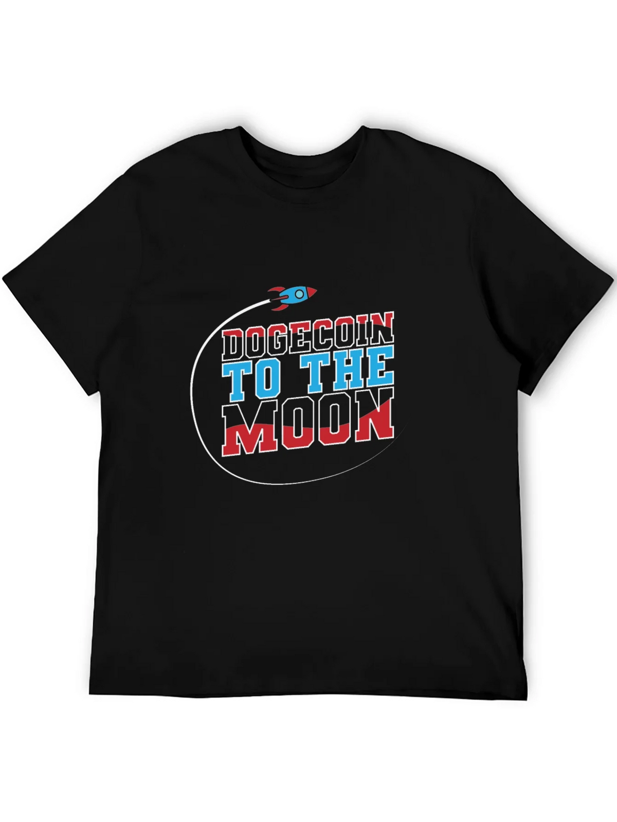 Dogecoin to the Moon Graphic T-Shirt product image 5