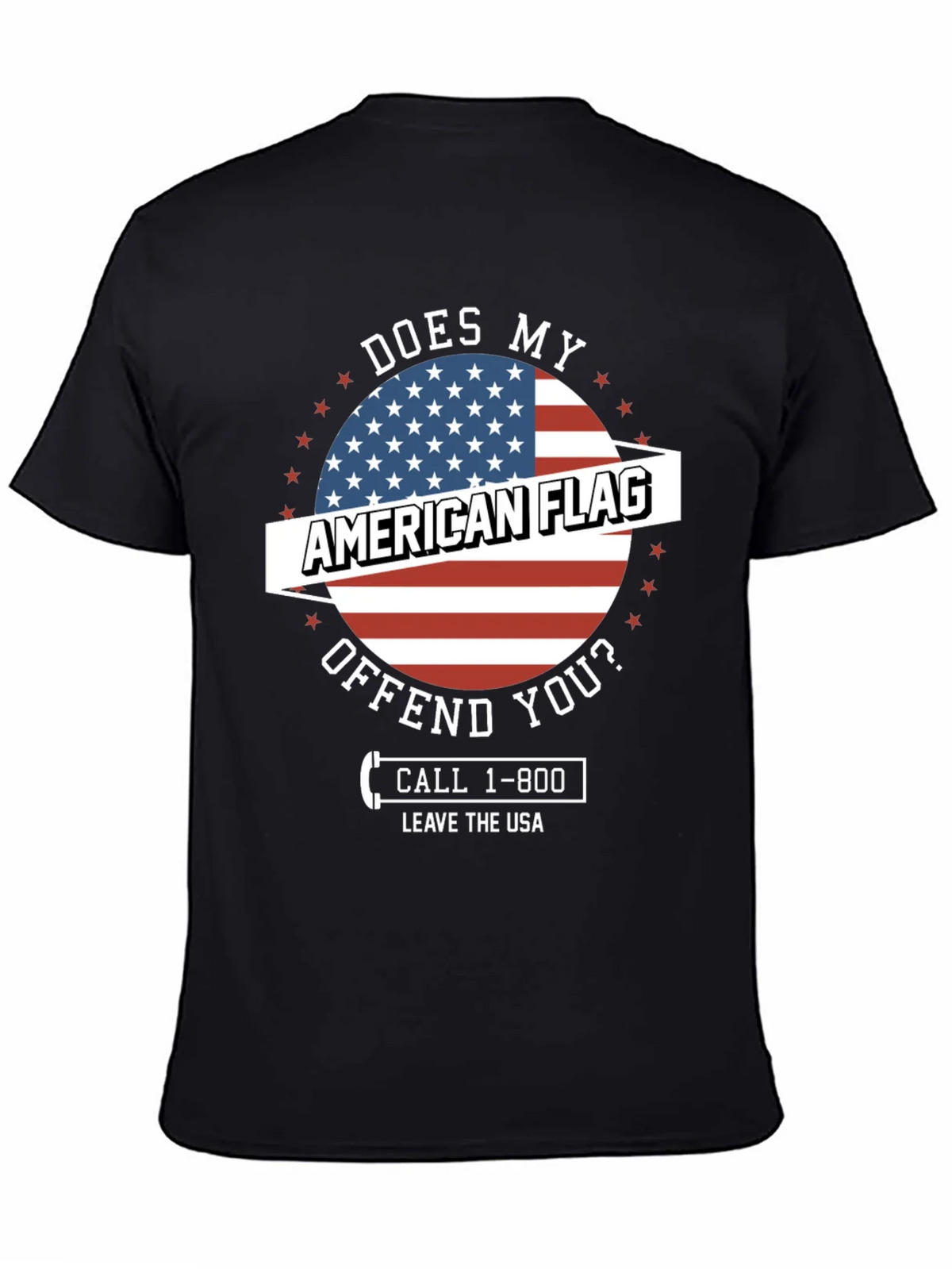 American Flag Graphic Tee - Patriotic Humor T-Shirt product image 4