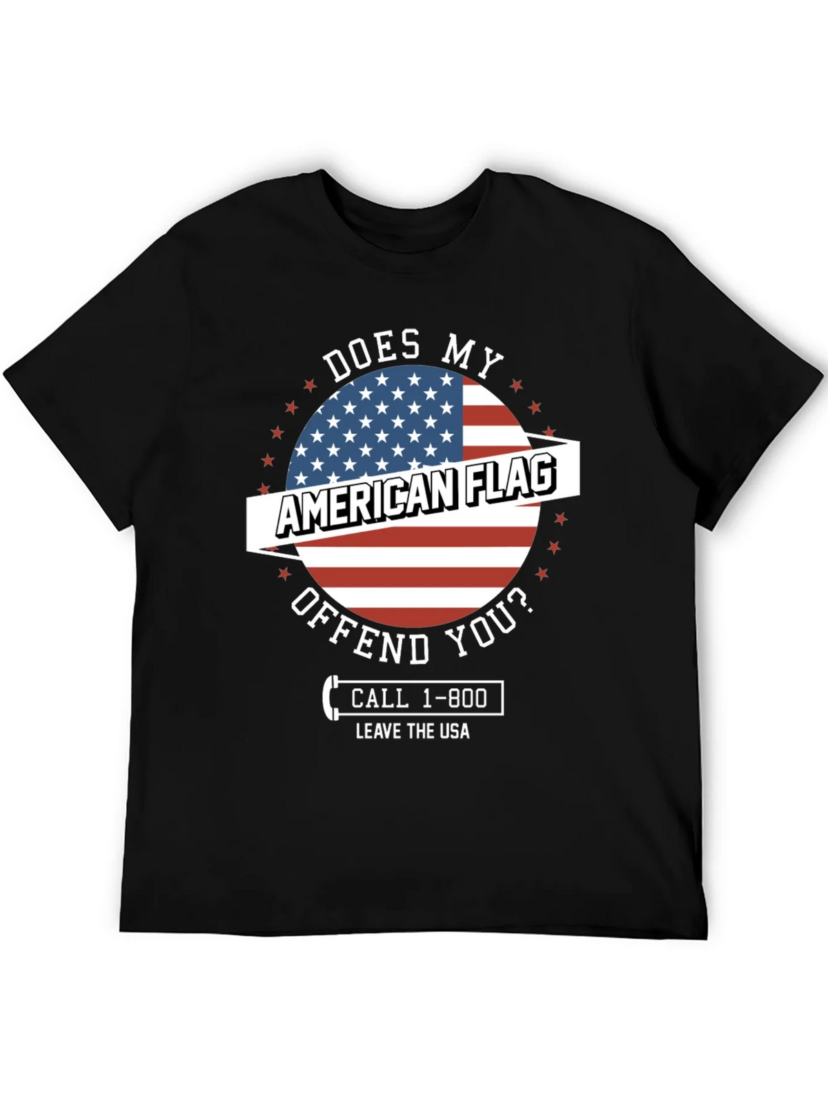 American Flag Graphic Tee - Patriotic Humor T-Shirt product image 5