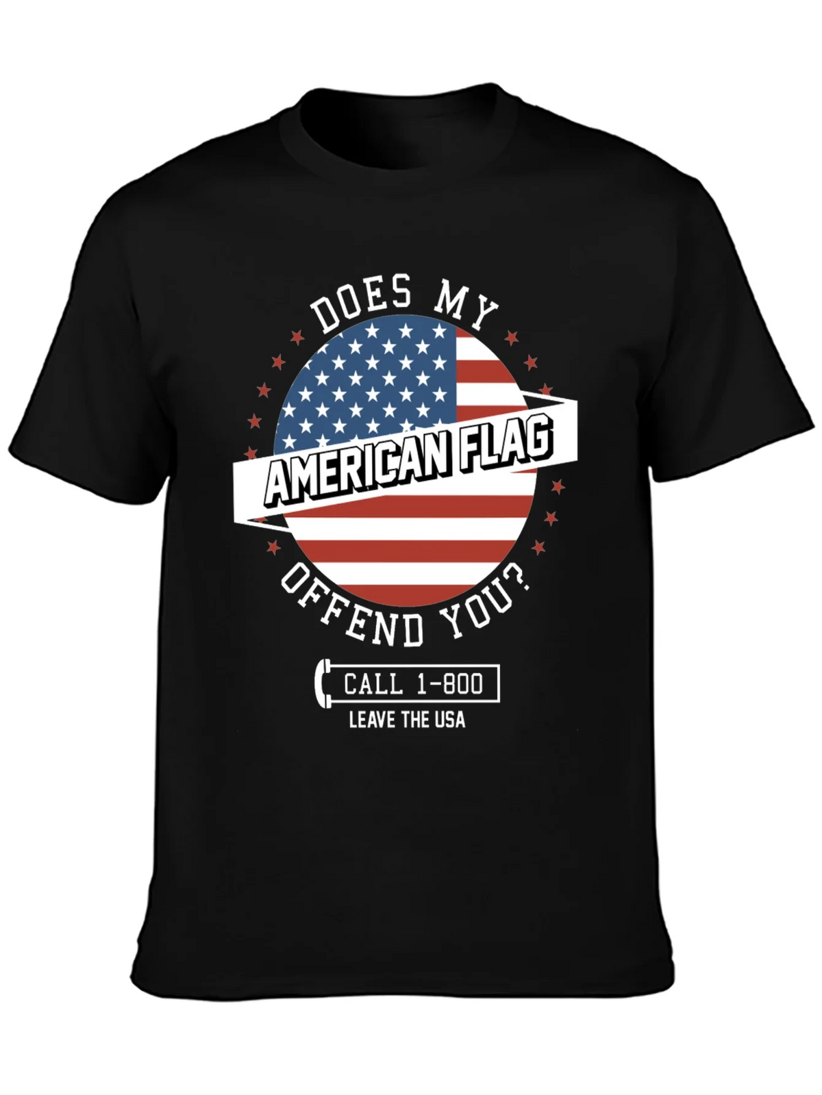 American Flag Graphic Tee - Patriotic Humor T-Shirt product image 3