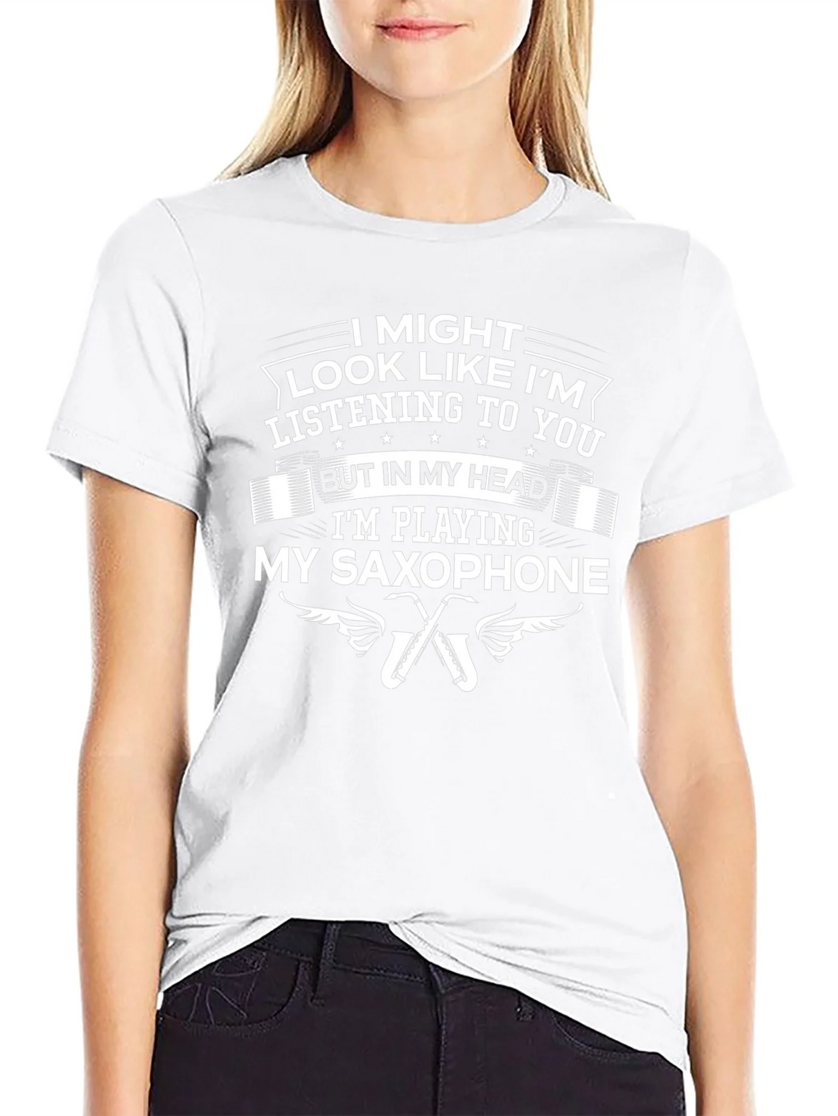 Saxophone Player Humor Graphic T-Shirt product image 5