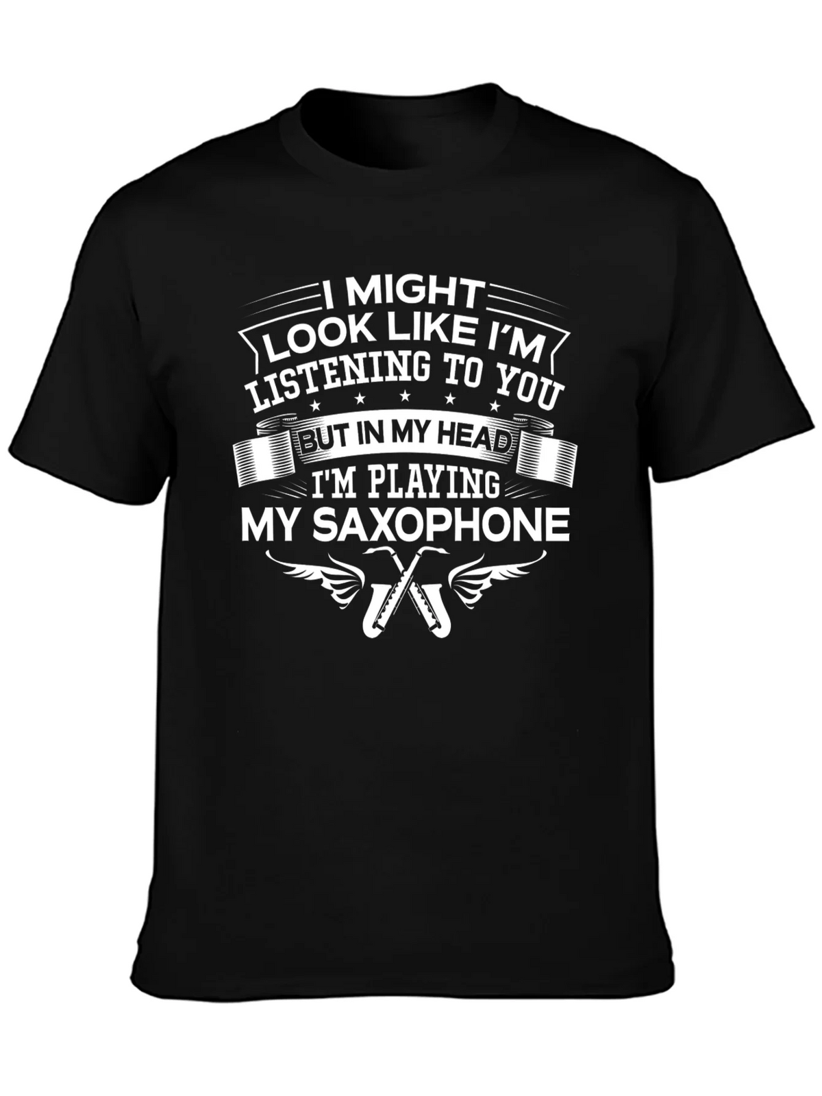 Saxophone Player Humor Graphic T-Shirt product image 3