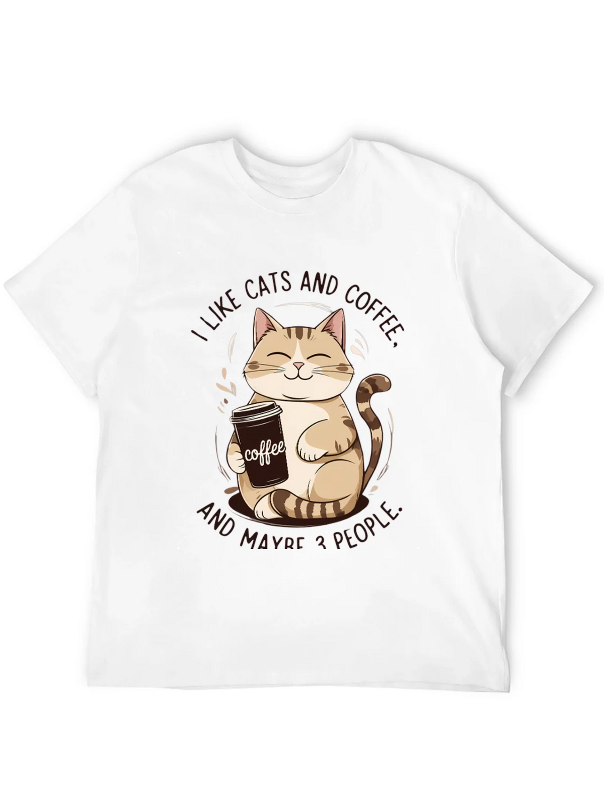 I Like Cats and Coffee Graphic Tee product image 11