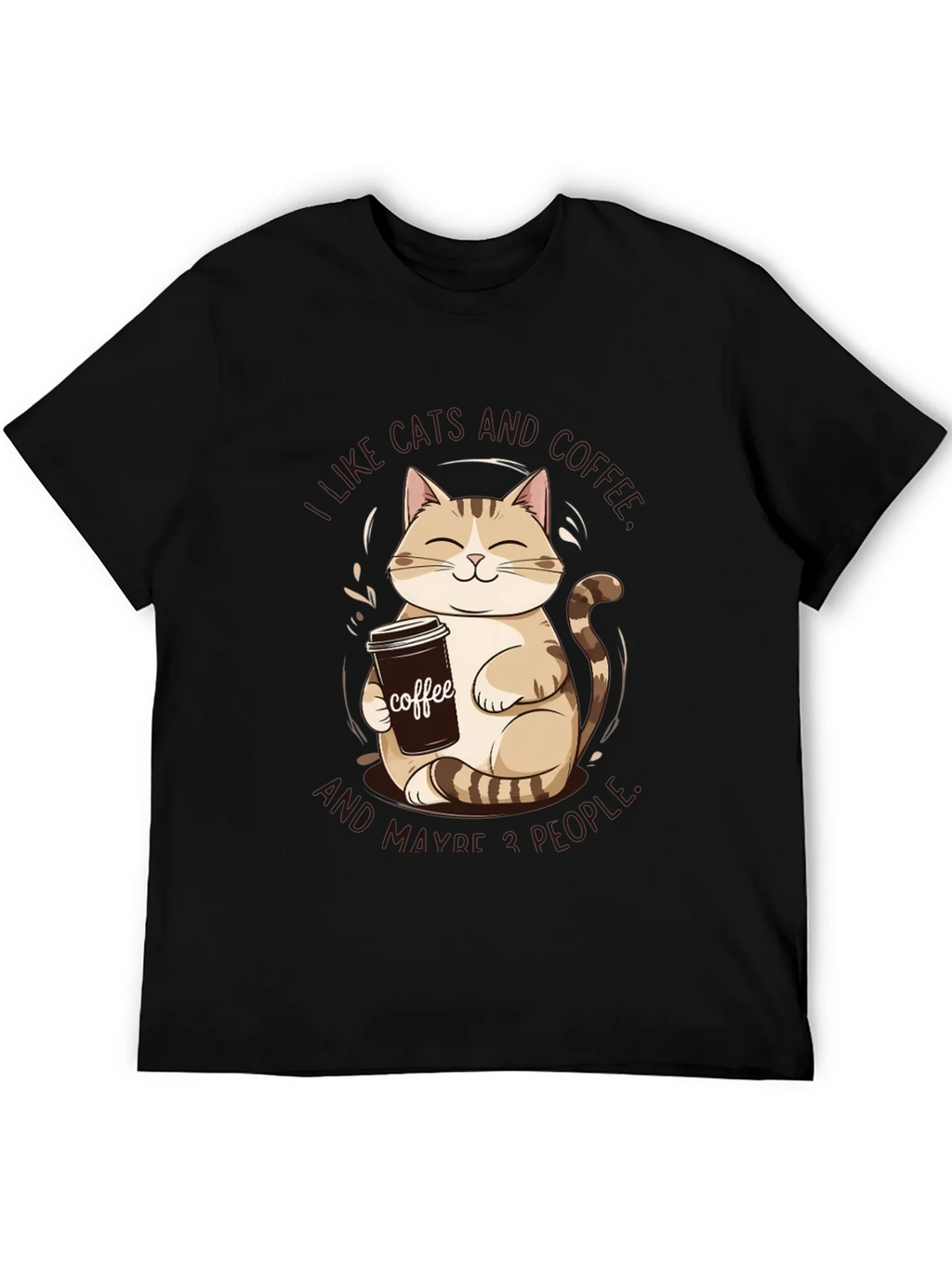 I Like Cats and Coffee Graphic Tee product image 5