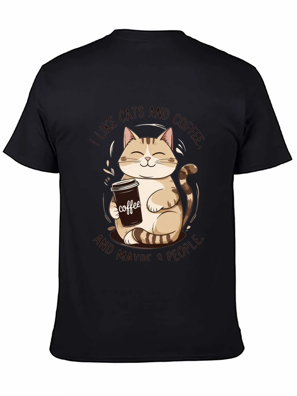 I Like Cats and Coffee Graphic Tee product image 4