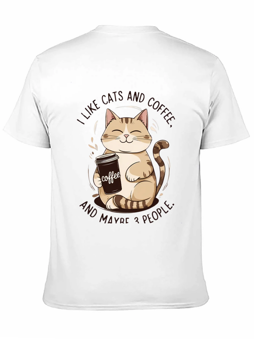 I Like Cats and Coffee Graphic Tee product image 10