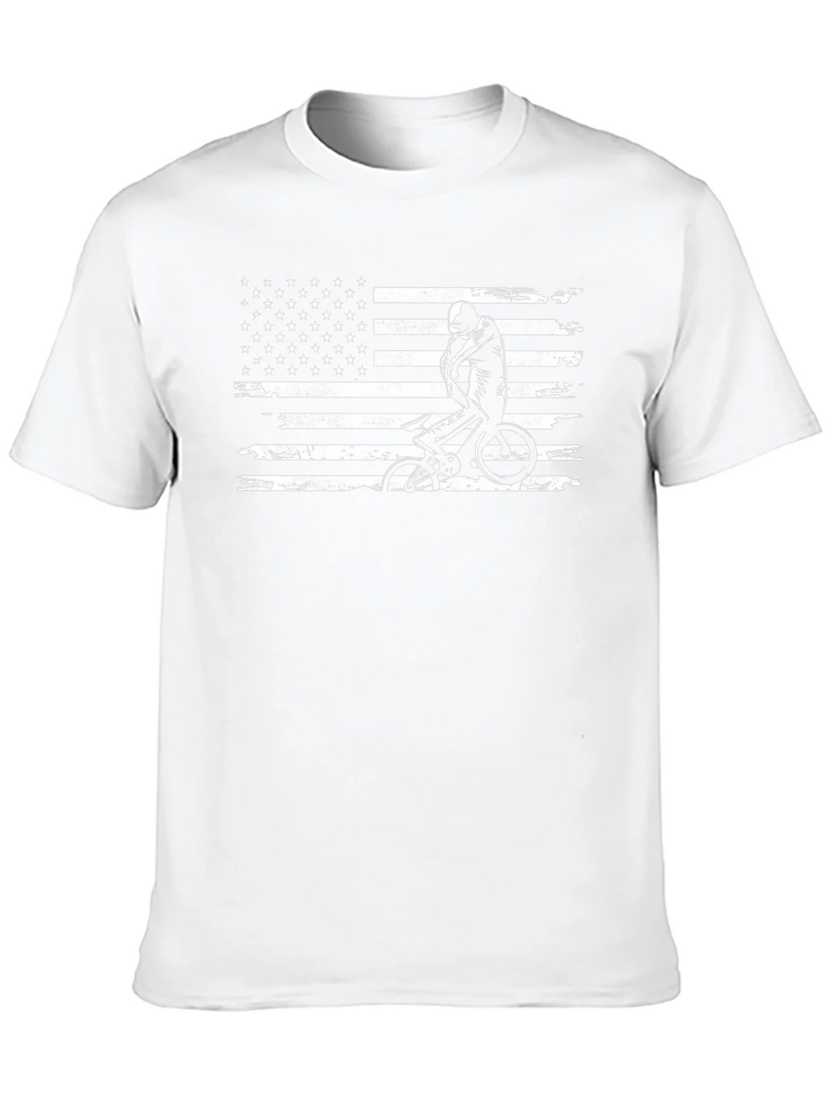 BMX American Flag Mens Black T-Shirt product image 5