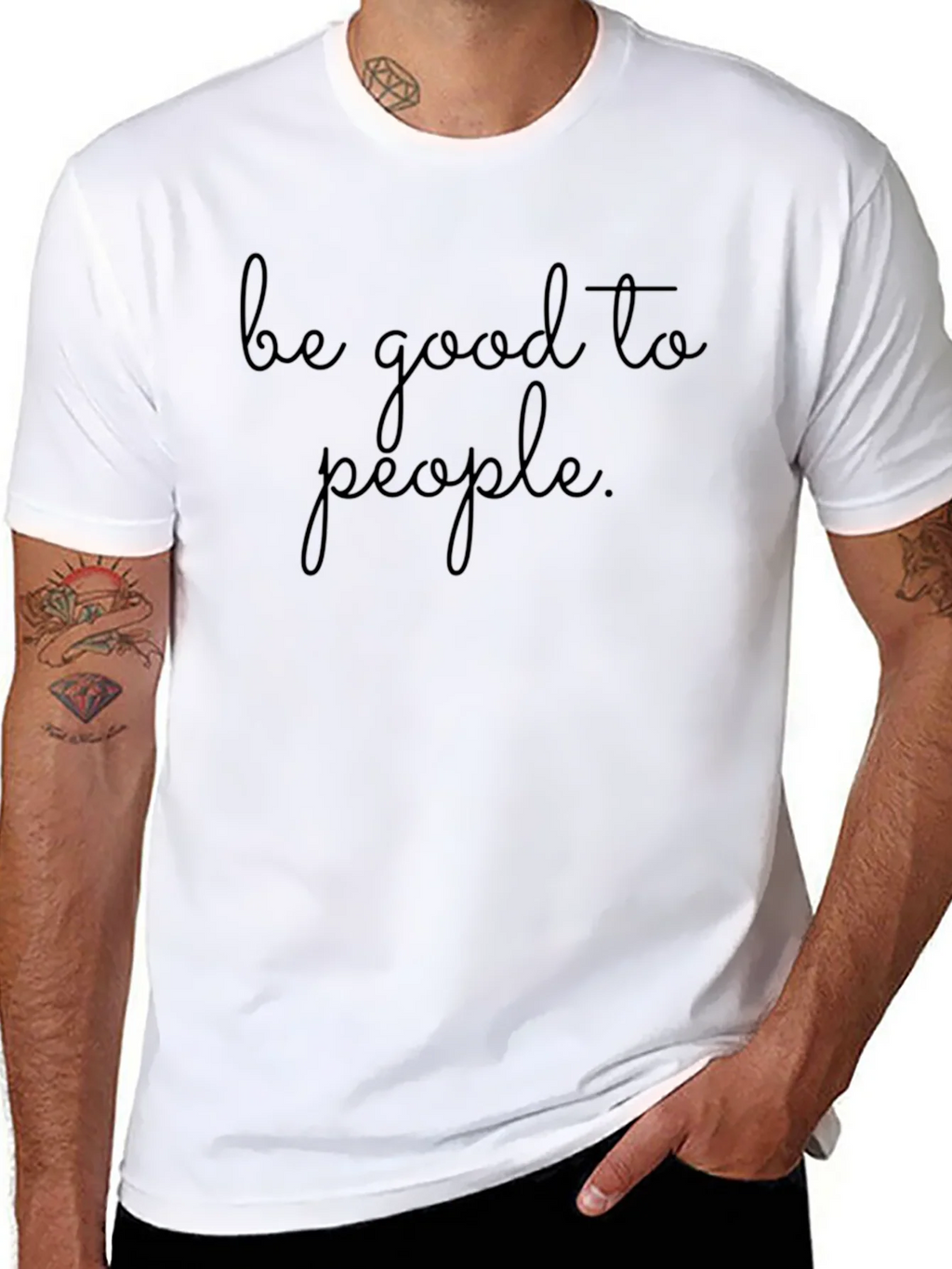 Be Good To People Graphic Tee - Soft Black T-Shirt product image 6