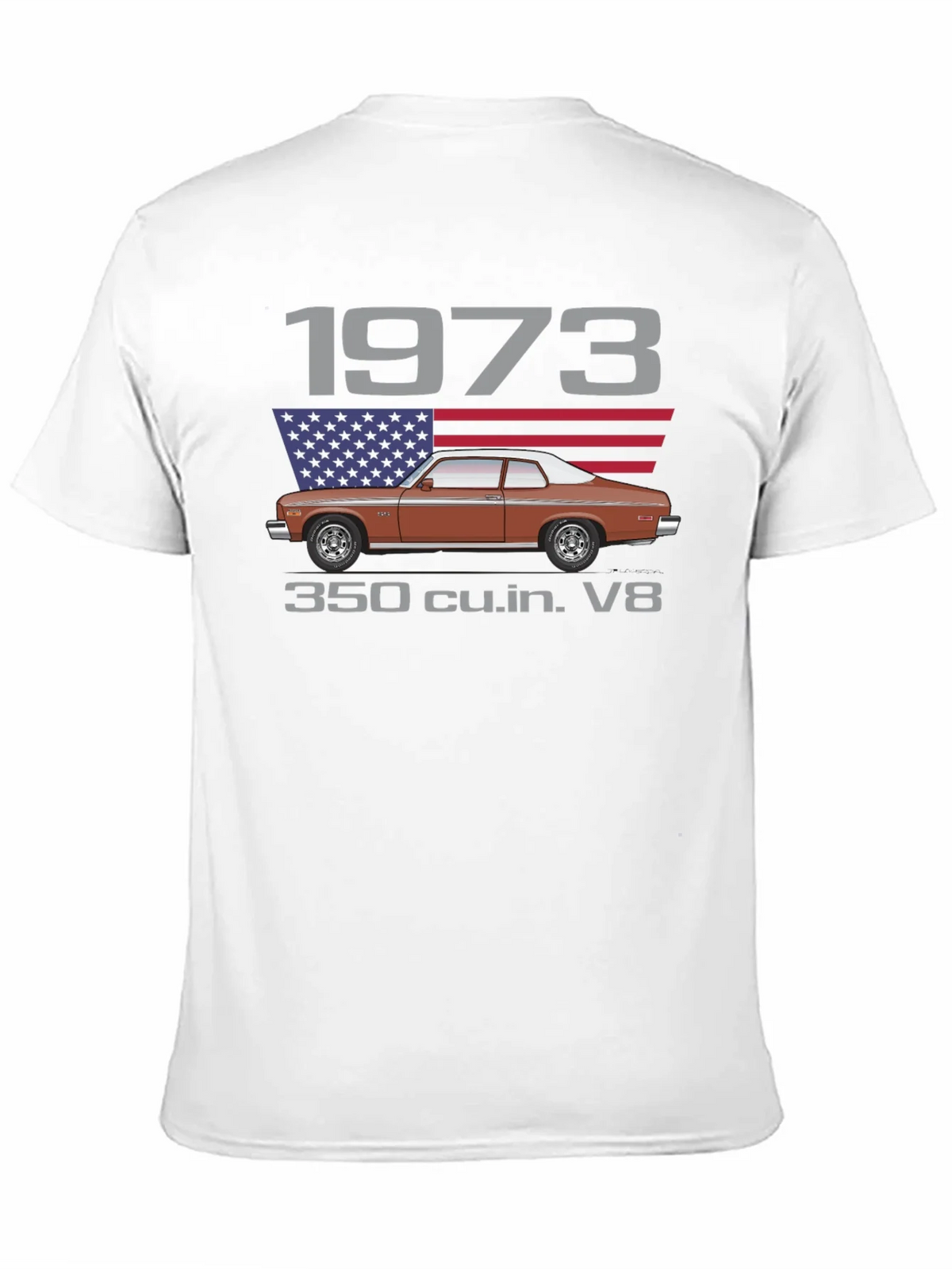 1973 Classic Car T-Shirt - V8 Engine Tee product image 10