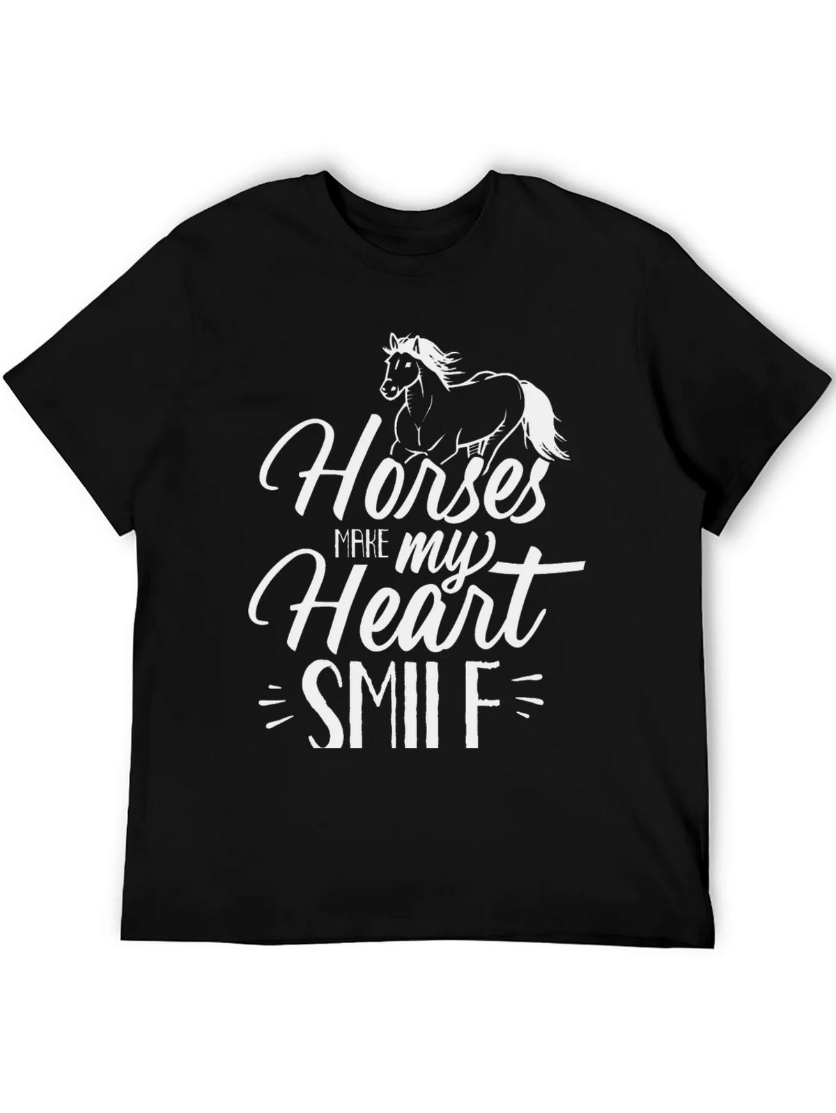 Horses Make My Heart Smile Graphic Tee product image 5