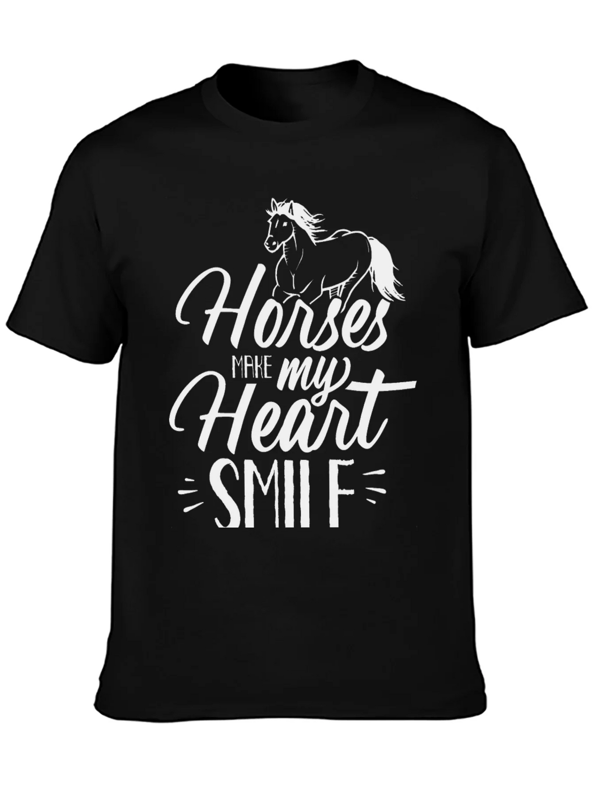 Horses Make My Heart Smile Graphic Tee product image 3