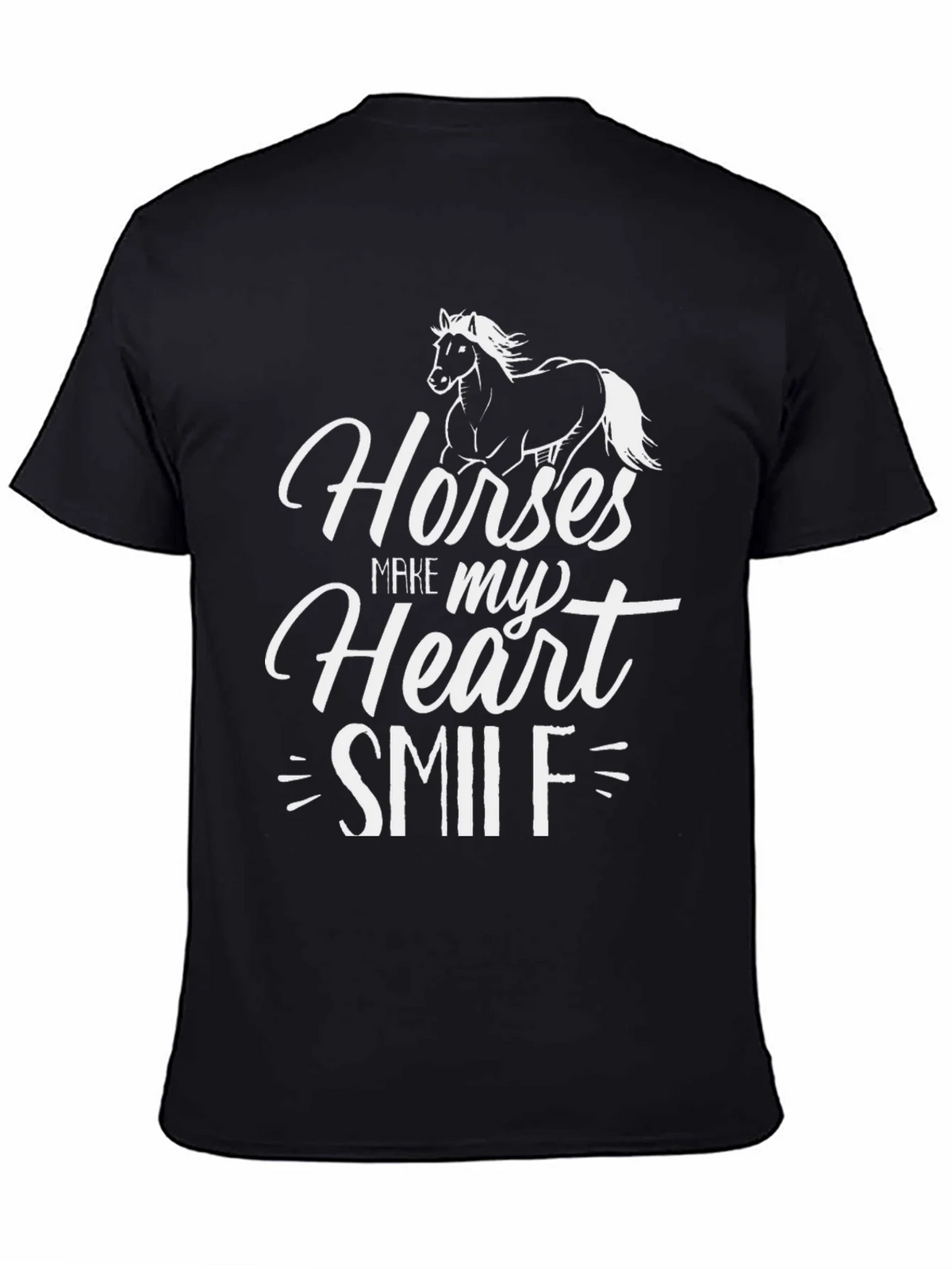 Horses Make My Heart Smile Graphic Tee product image 4