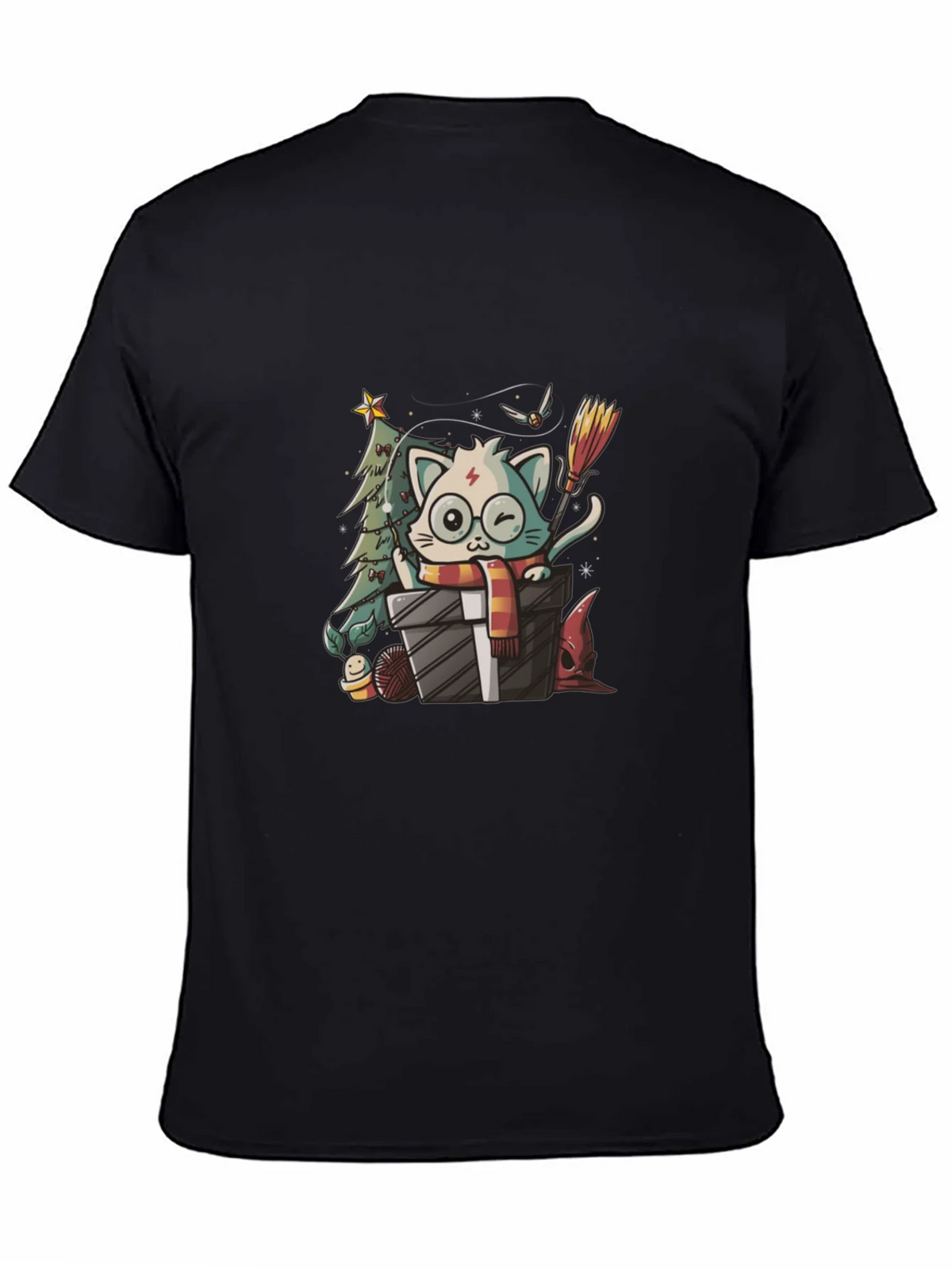 Harry Potter Christmas Cat T-Shirt product image 4