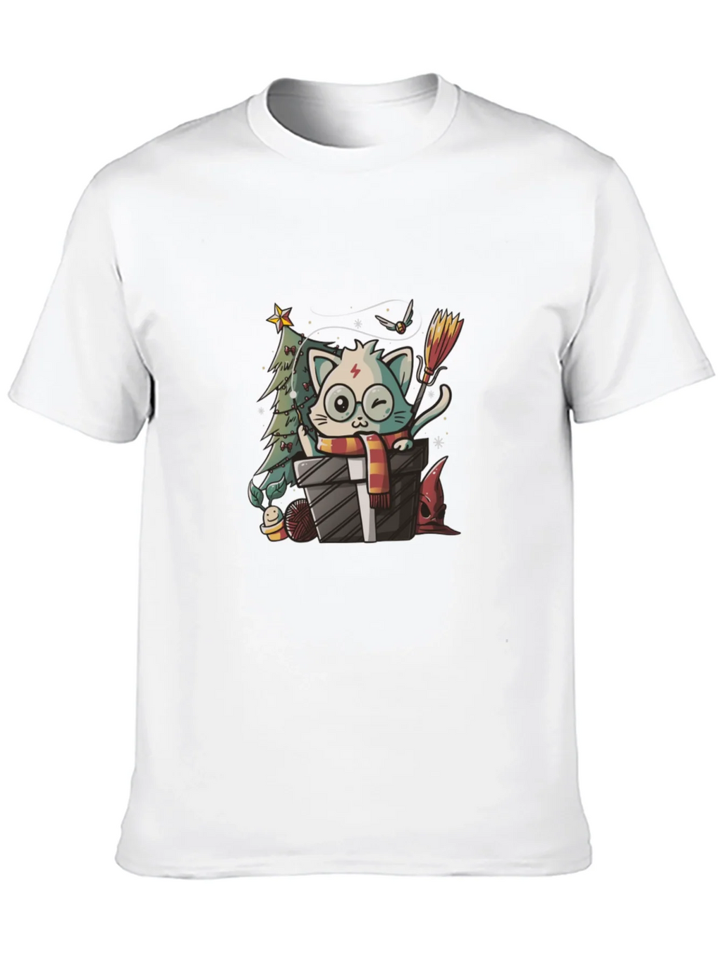 Harry Potter Christmas Cat T-Shirt product image 9