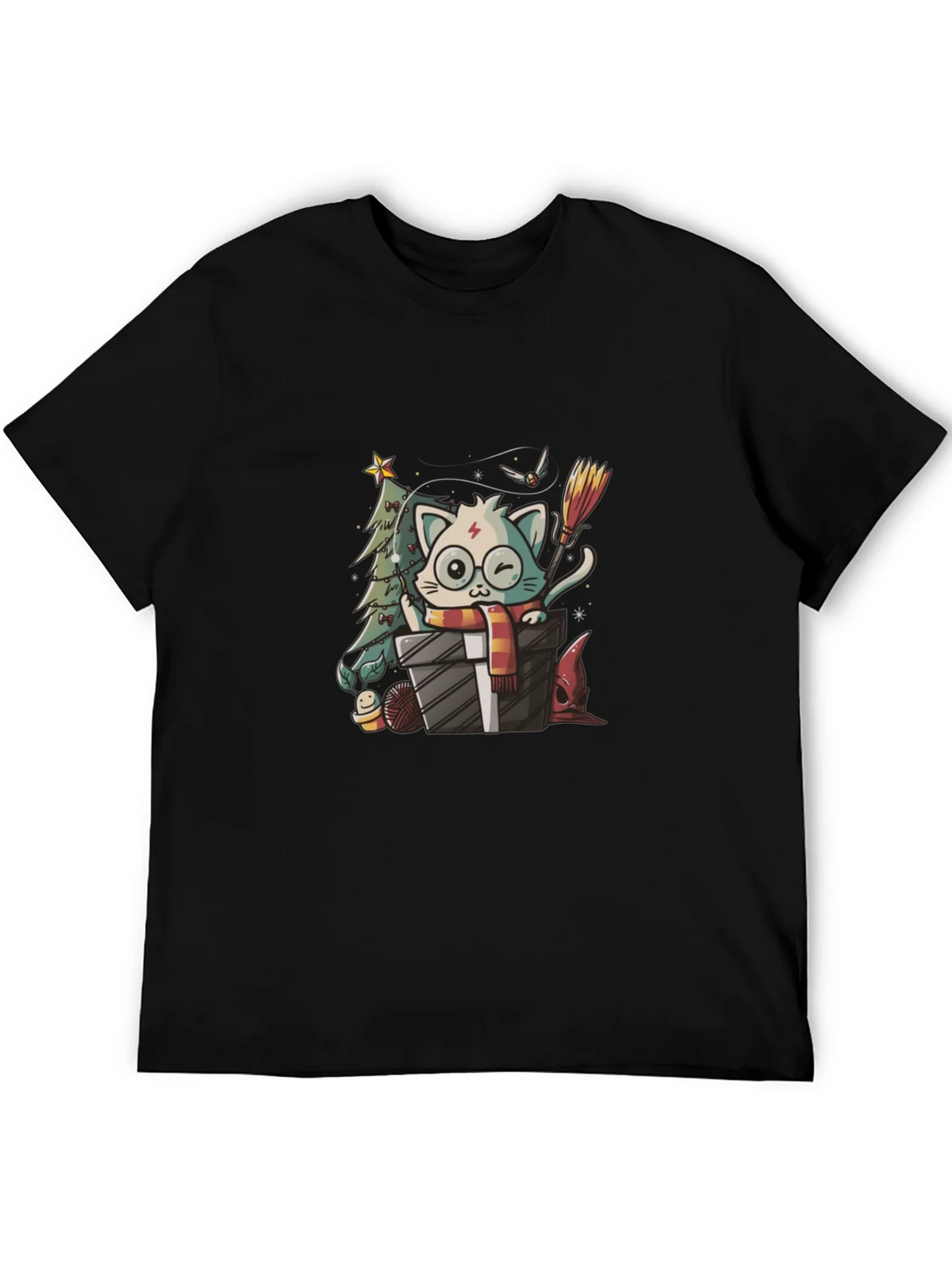 Harry Potter Christmas Cat T-Shirt product image 5