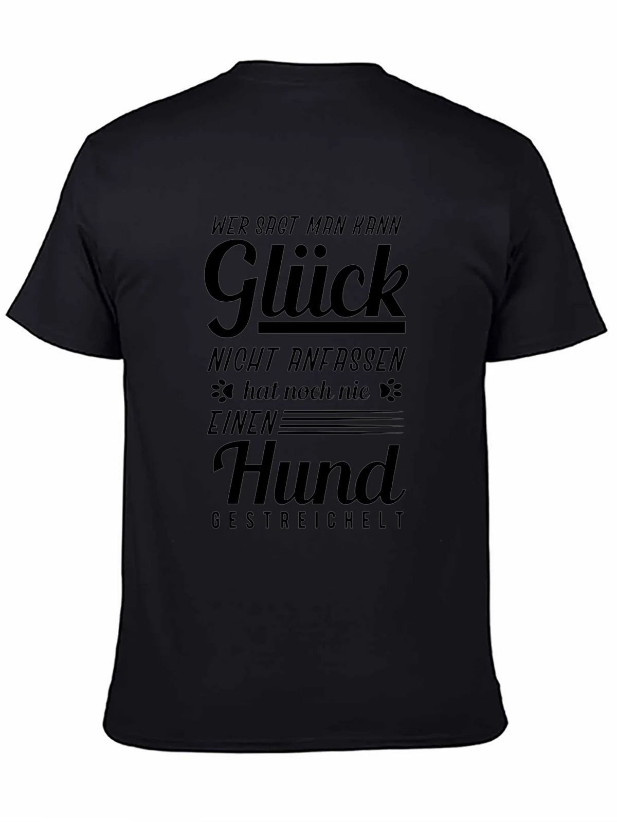 Glück Hund Black Graphic Tee product image 4