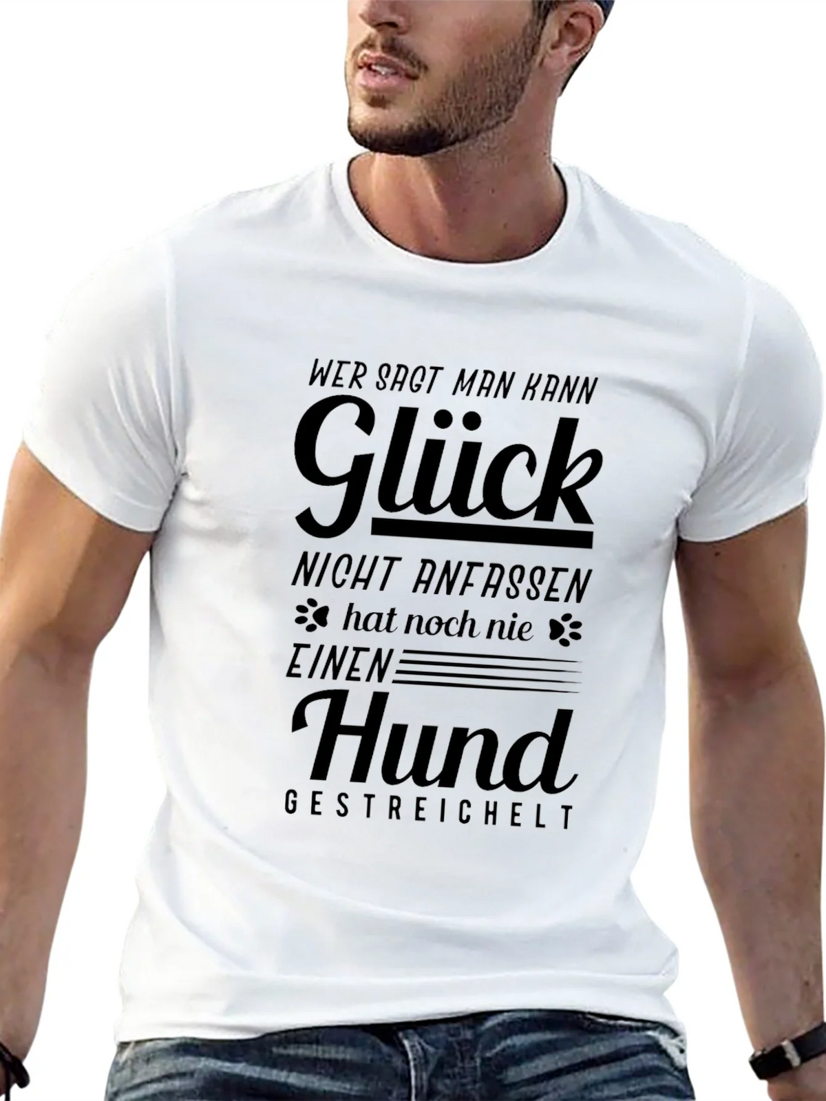 Glück Hund Black Graphic Tee product image 12