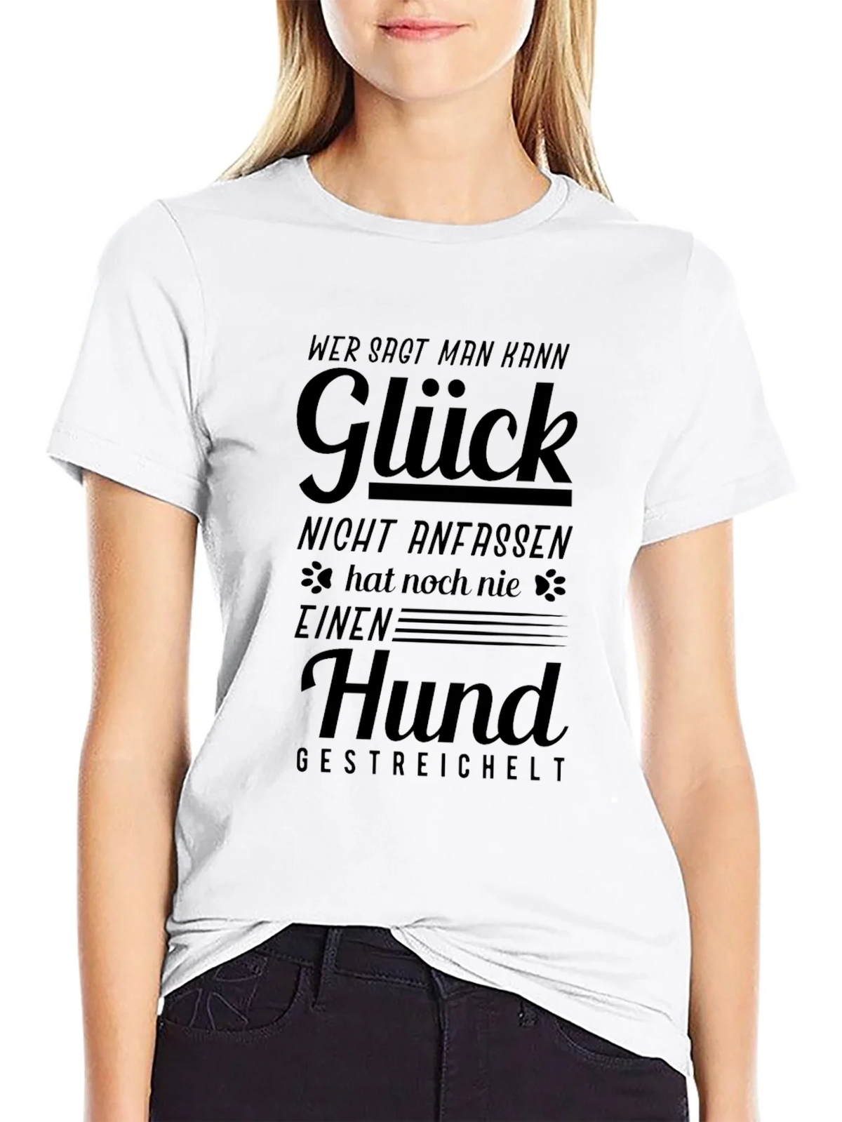 Glück Hund Black Graphic Tee product image 8