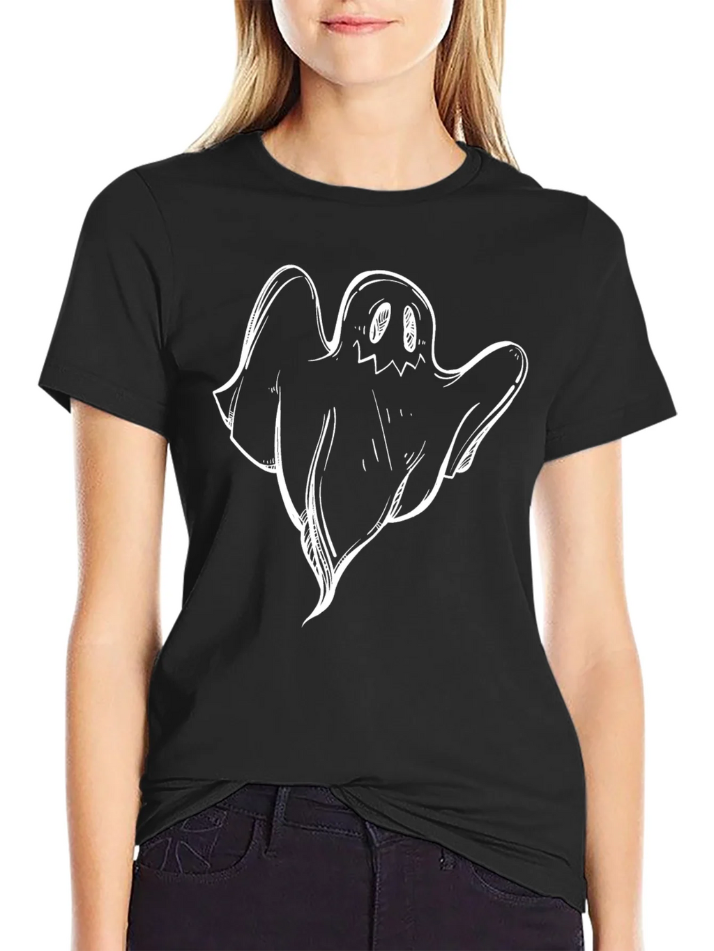 Spooky Ghost Graphic Tee - Halloween Ready! product image 2