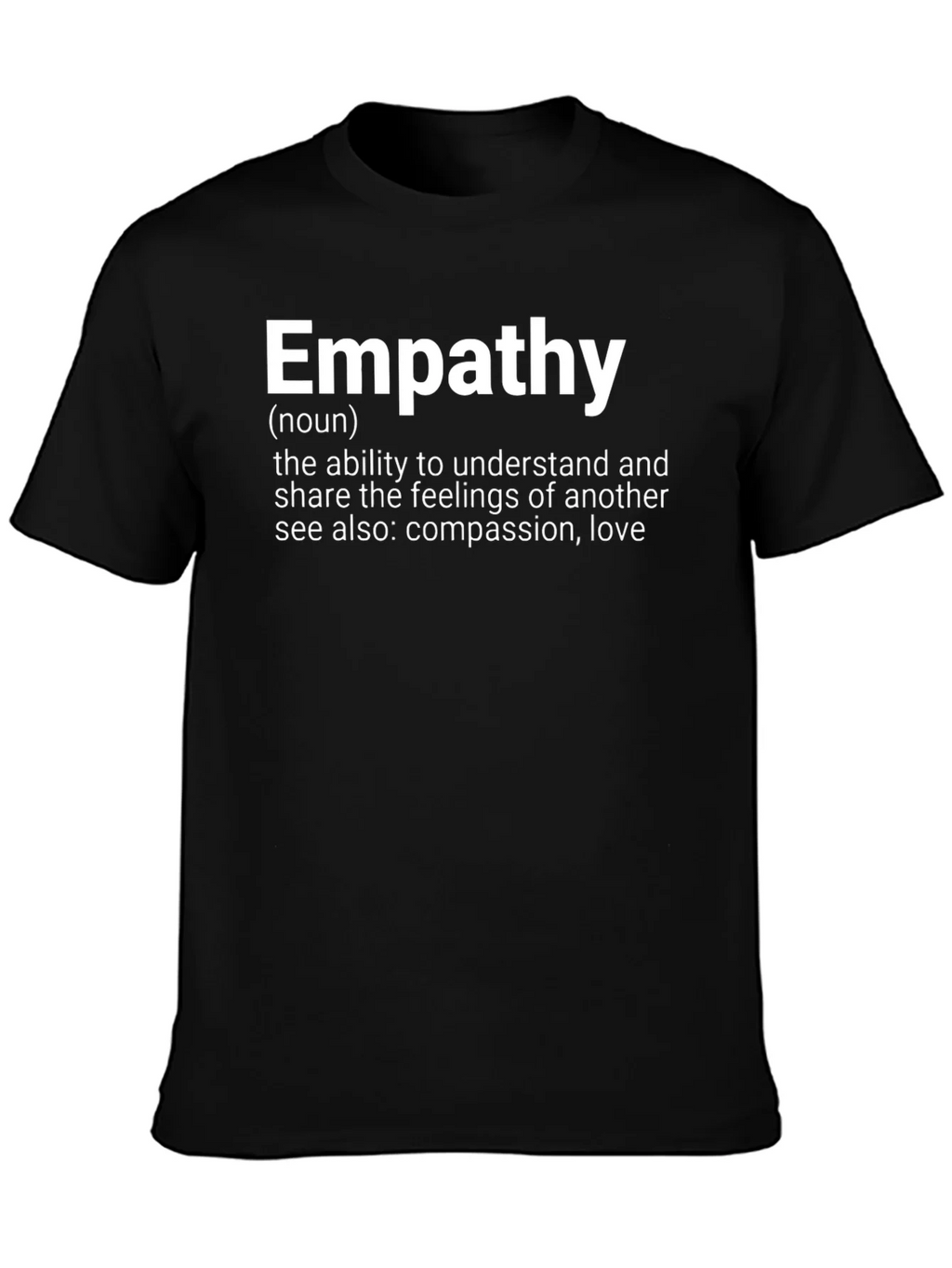 Empathy Definition Black T-Shirt product image 3