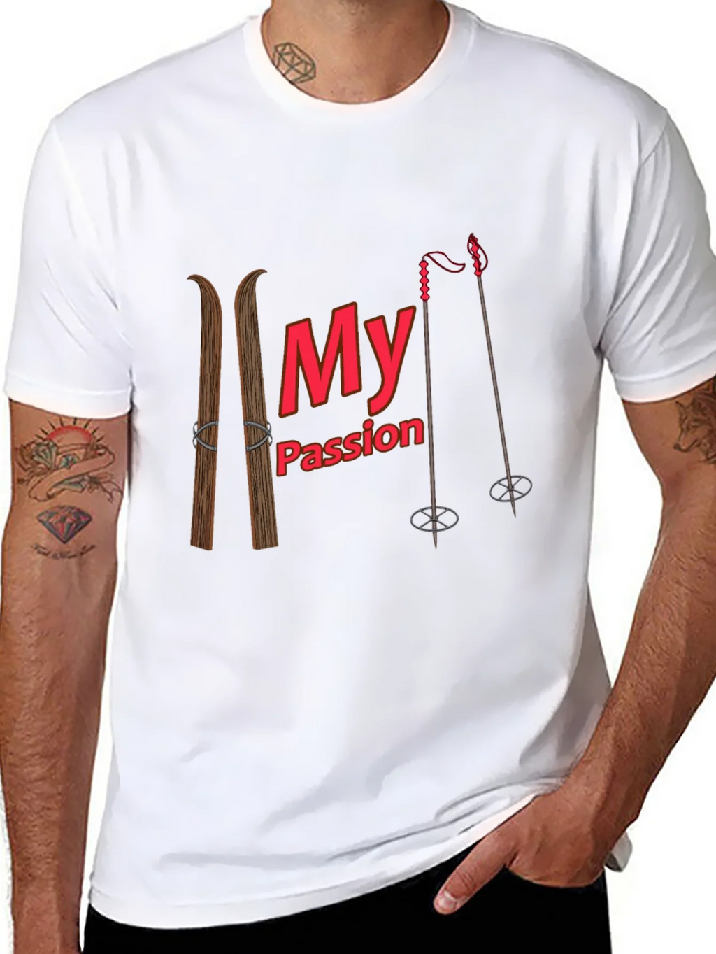 Skiing Passion Graphic T-Shirt product image 7