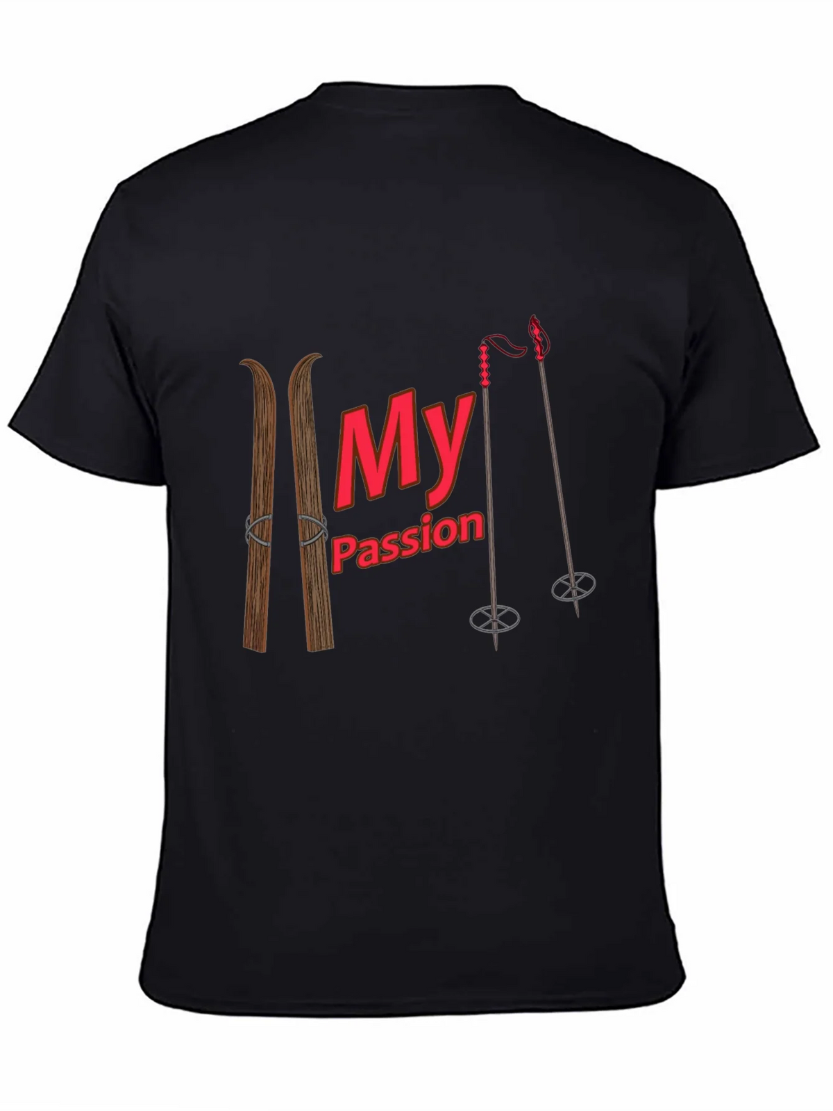 Skiing Passion Graphic T-Shirt product image 4