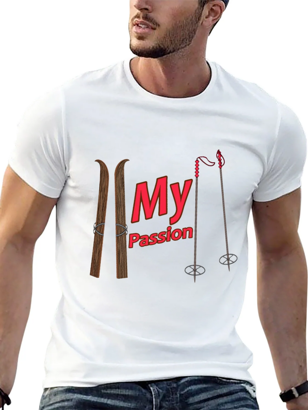 Skiing Passion Graphic T-Shirt product image 10