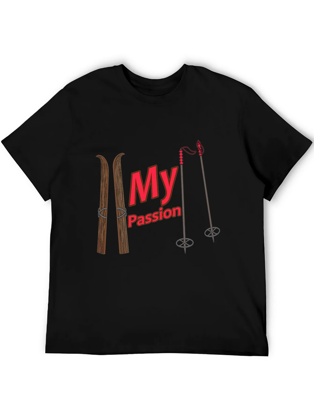 Skiing Passion Graphic T-Shirt product image 5
