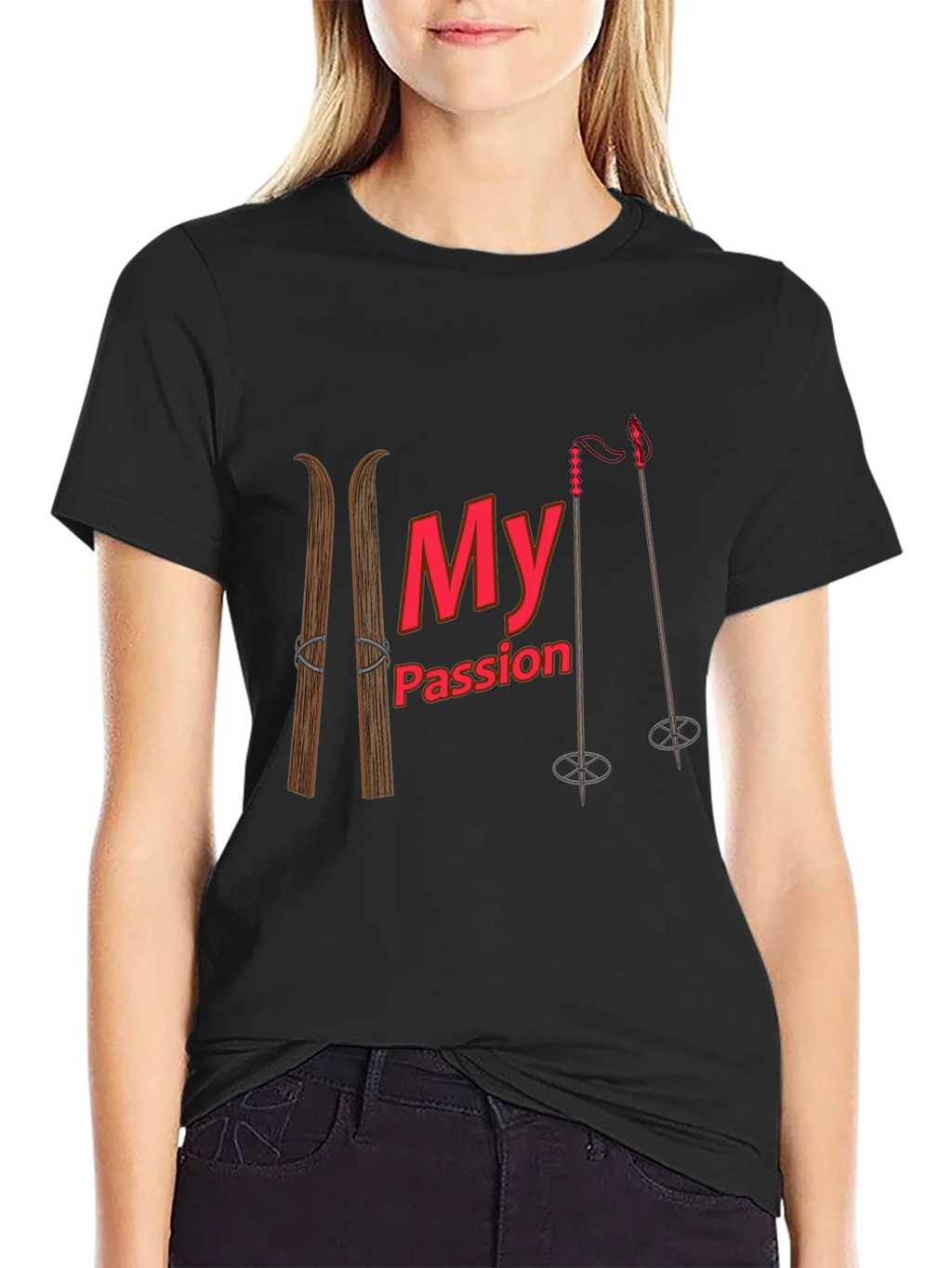 Skiing Passion Graphic T-Shirt product image 2