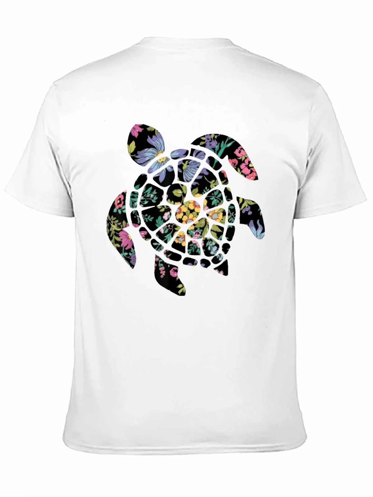 Floral Turtle Graphic Tee - Black product image 10